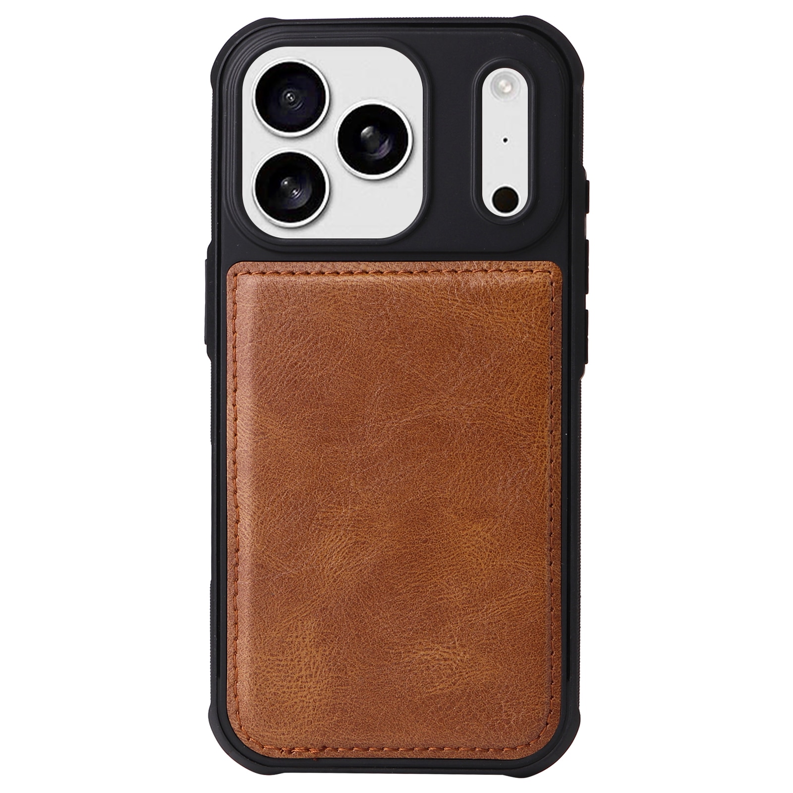 iPhone 17 Pro Max Magnet Leather Multi Wallet Brown