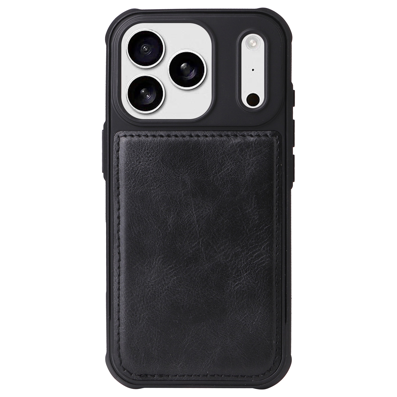 iPhone 17 Pro Max Magnet Leather Multi Wallet Black