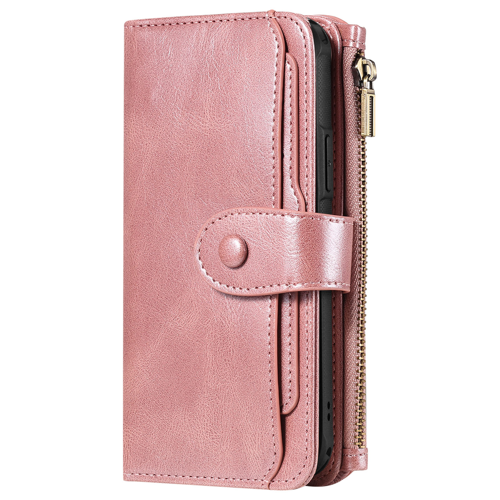 iPhone 17 Magnet Leather Multi Wallet Pink