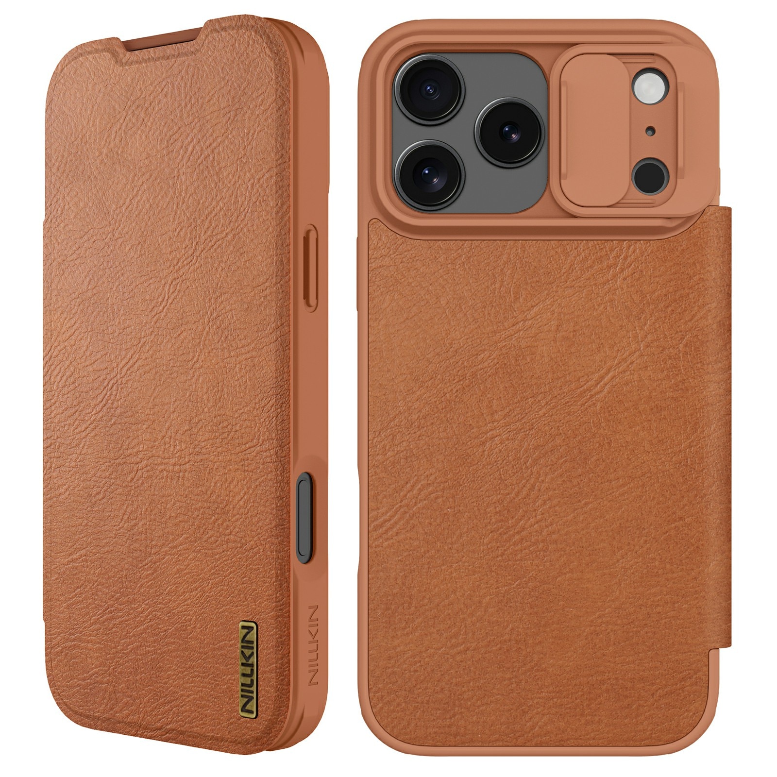 iPhone 17 Pro Max Qin Pro CamShield Cover Brown