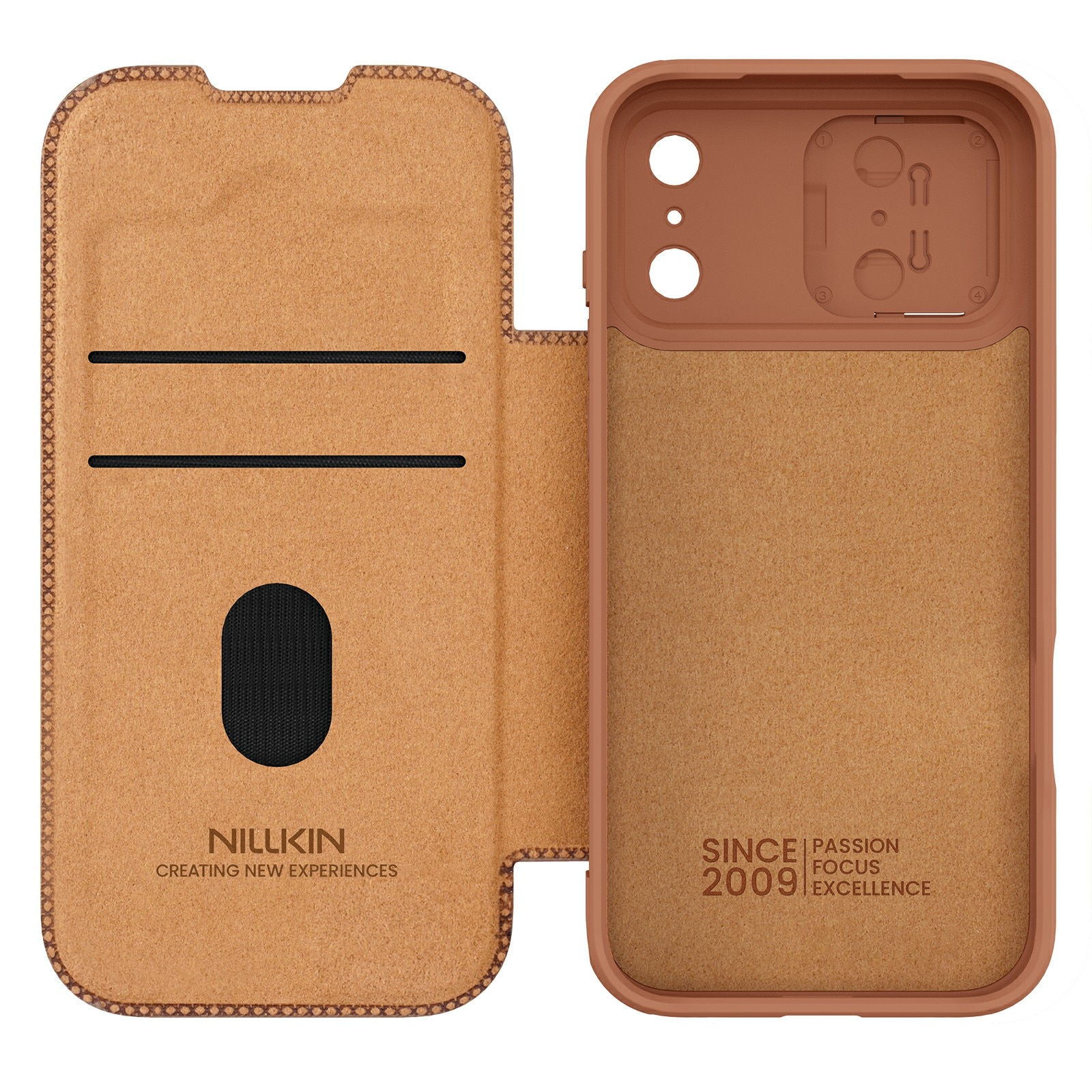 iPhone 17 Pro Max Qin Pro CamShield Cover Brown