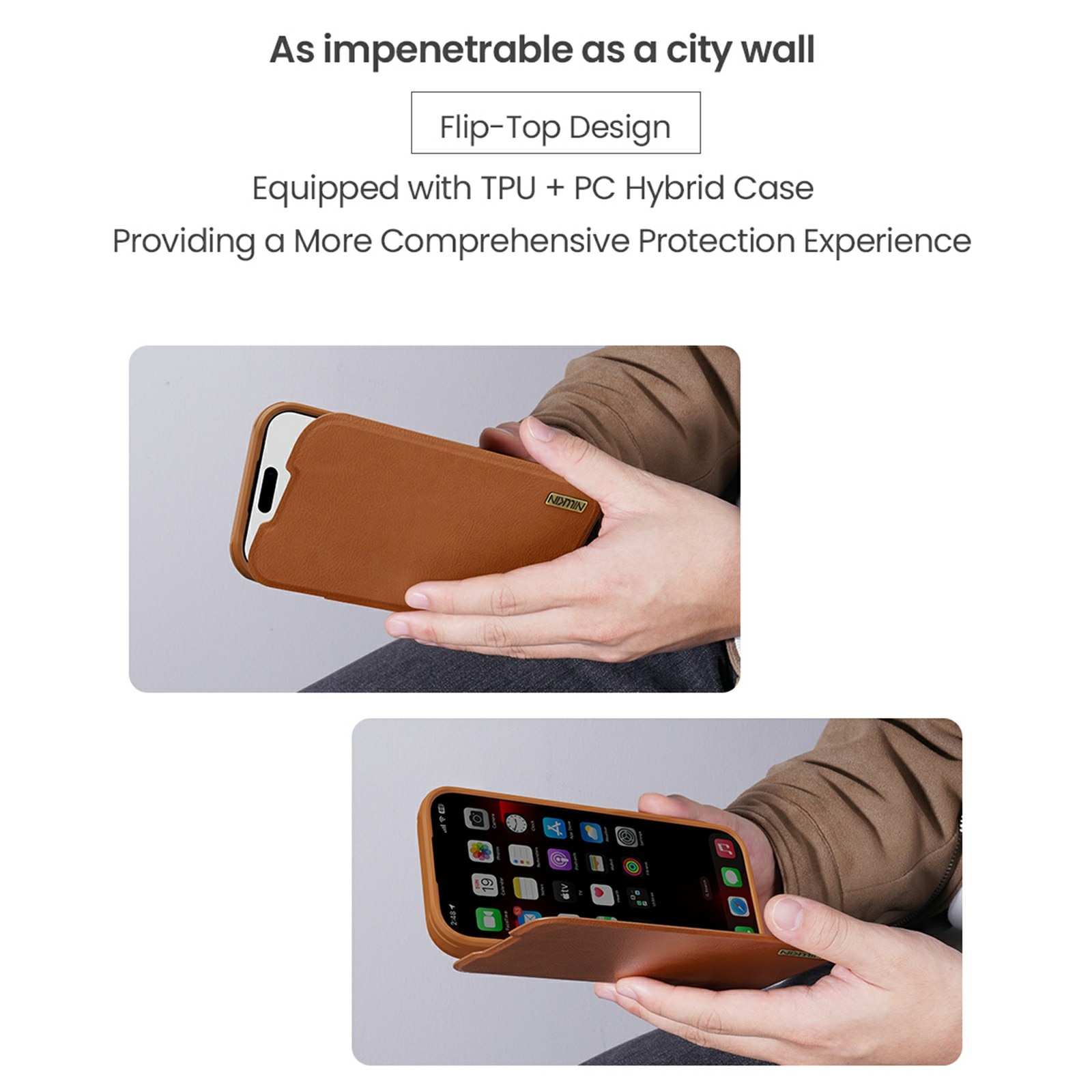 iPhone 17 Pro Max Qin Pro CamShield Cover Brown