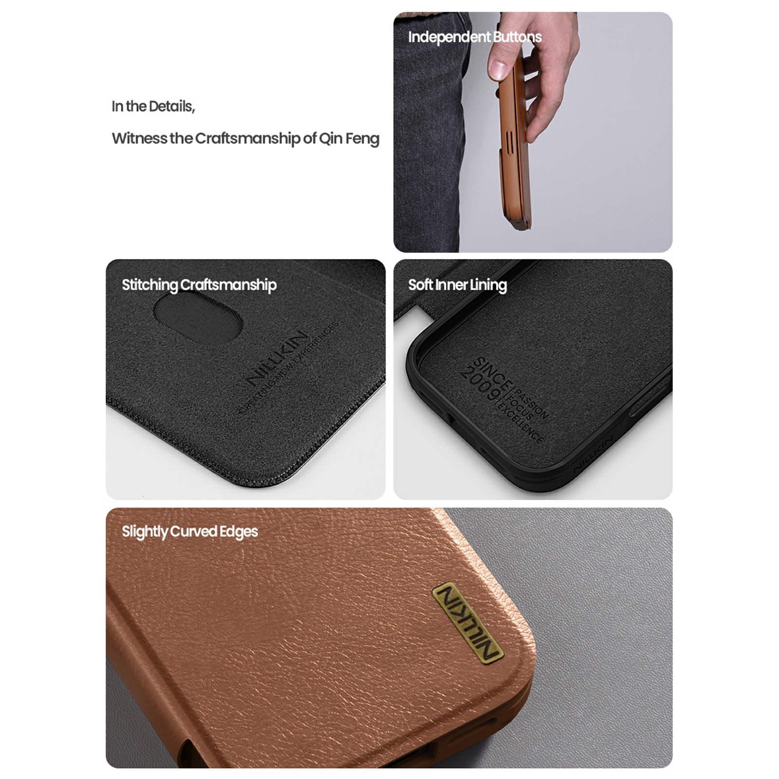 iPhone 17 Pro Max Qin Pro CamShield Cover Brown