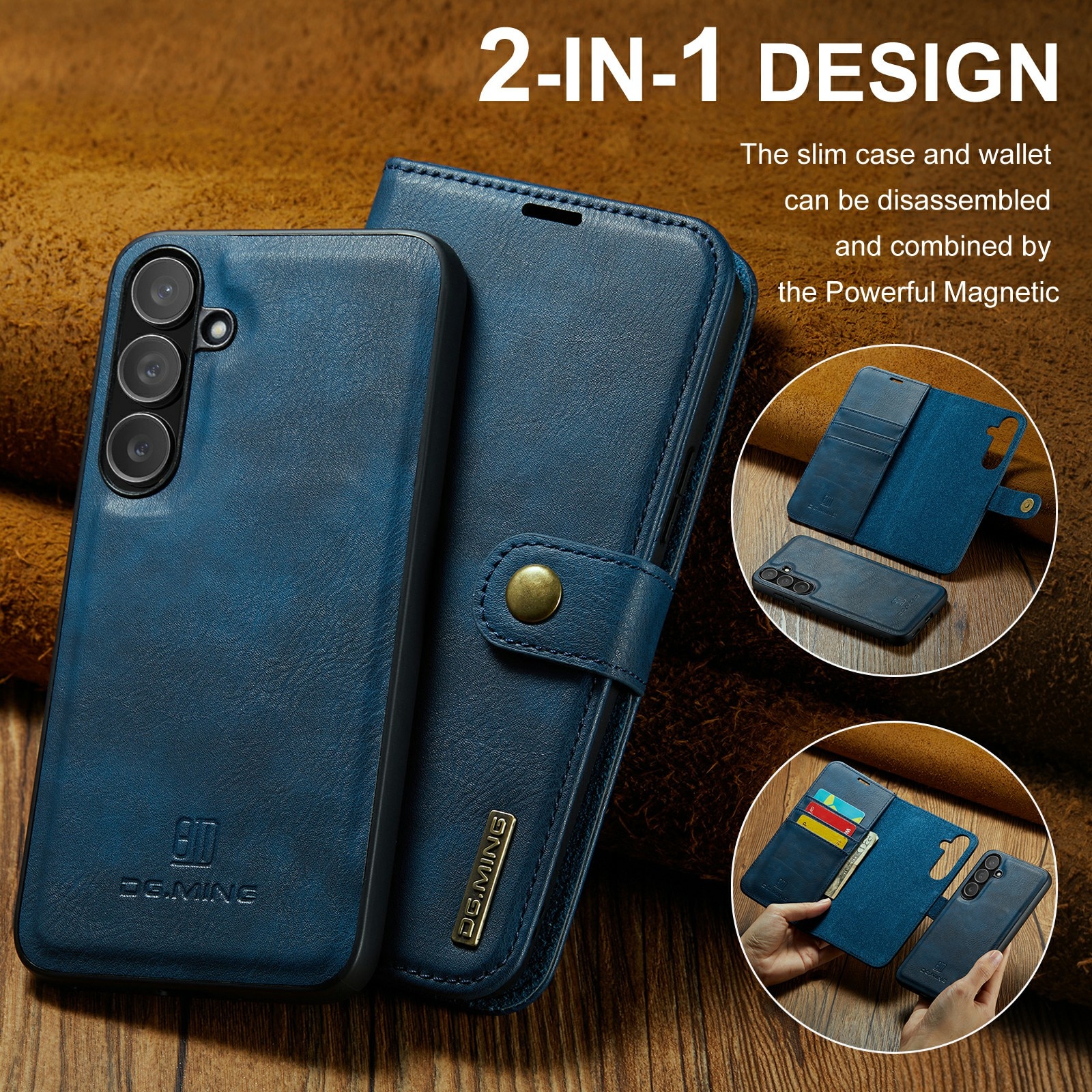 Samsung Galaxy S25 FE Magnet Wallet Blue
