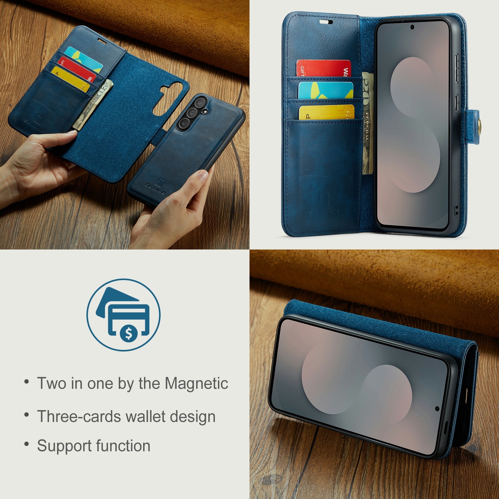 Samsung Galaxy S25 FE Magnet Wallet Blue