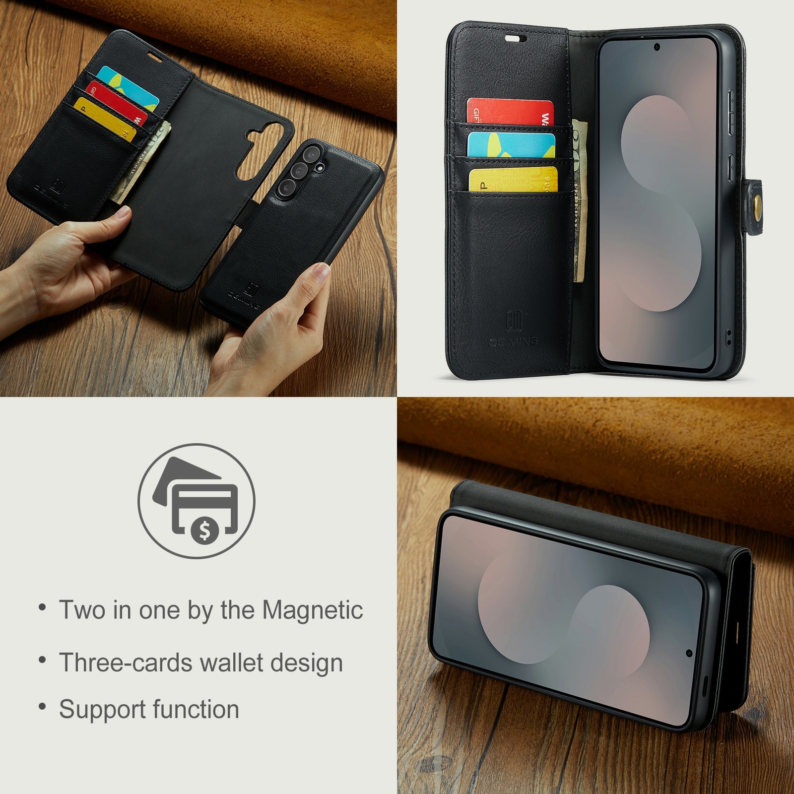 Samsung Galaxy S25 FE Magnet Wallet Black