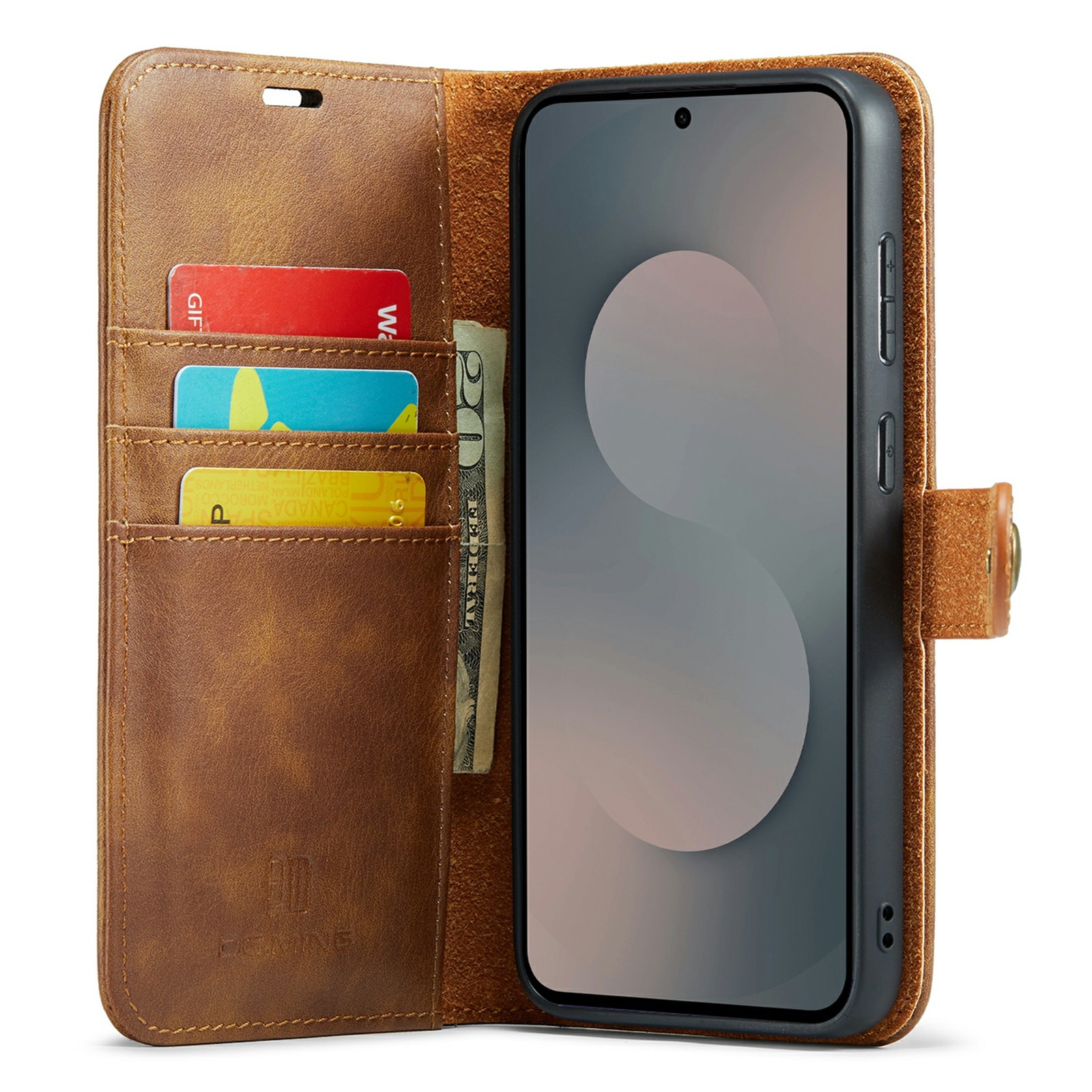 Samsung Galaxy S25 FE Magnet Wallet Cognac