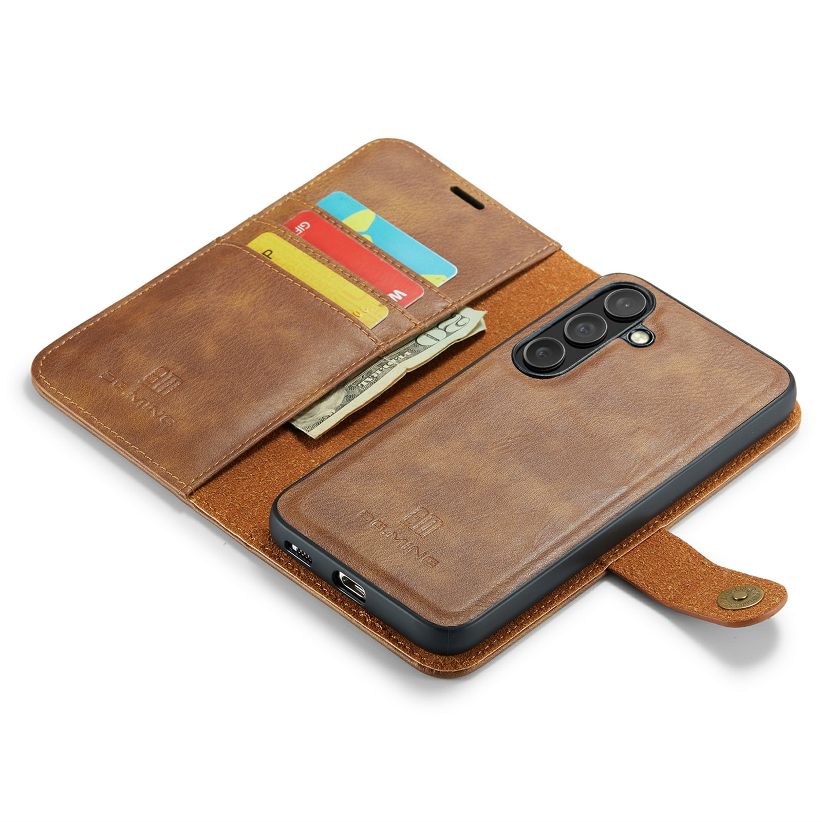 Samsung Galaxy S25 FE Magnet Wallet Cognac