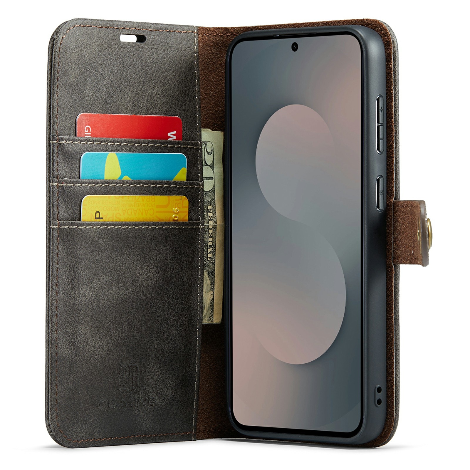 Samsung Galaxy S25 FE Magnet Wallet Brown