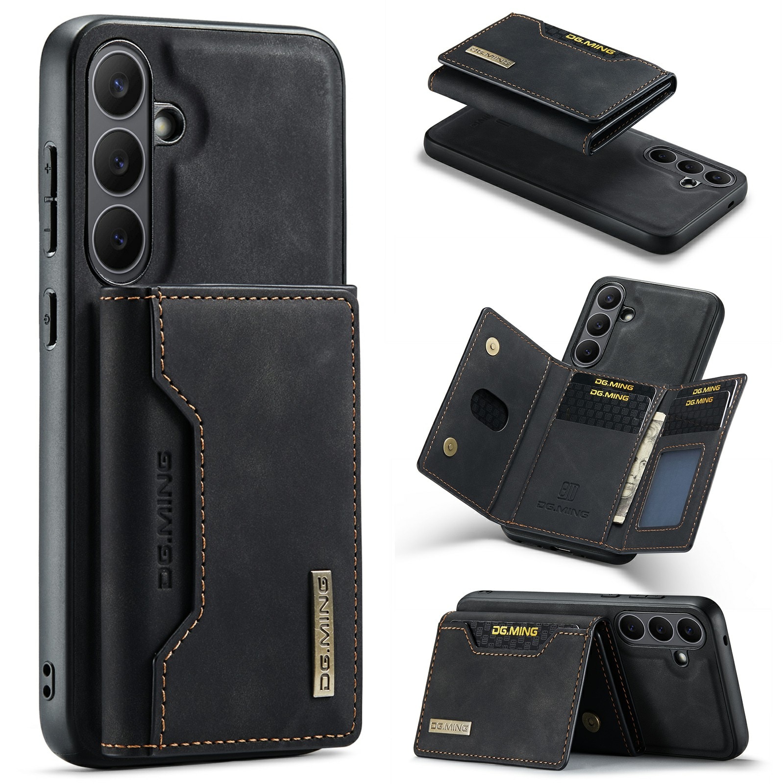 Samsung Galaxy S25 FE Magnetic Card Slot Case Black