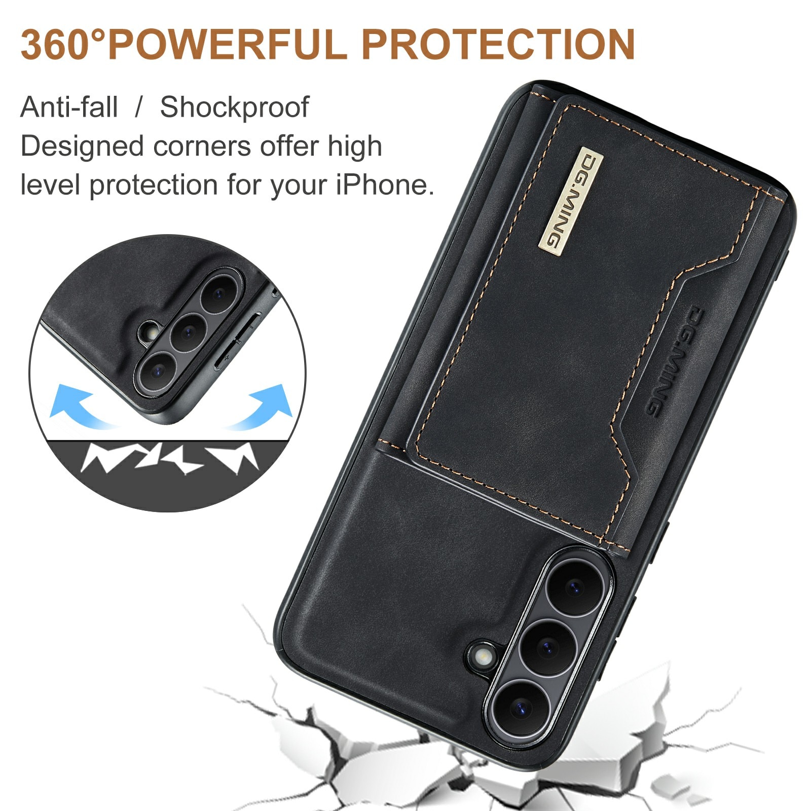 Samsung Galaxy S25 FE Magnetic Card Slot Case Black
