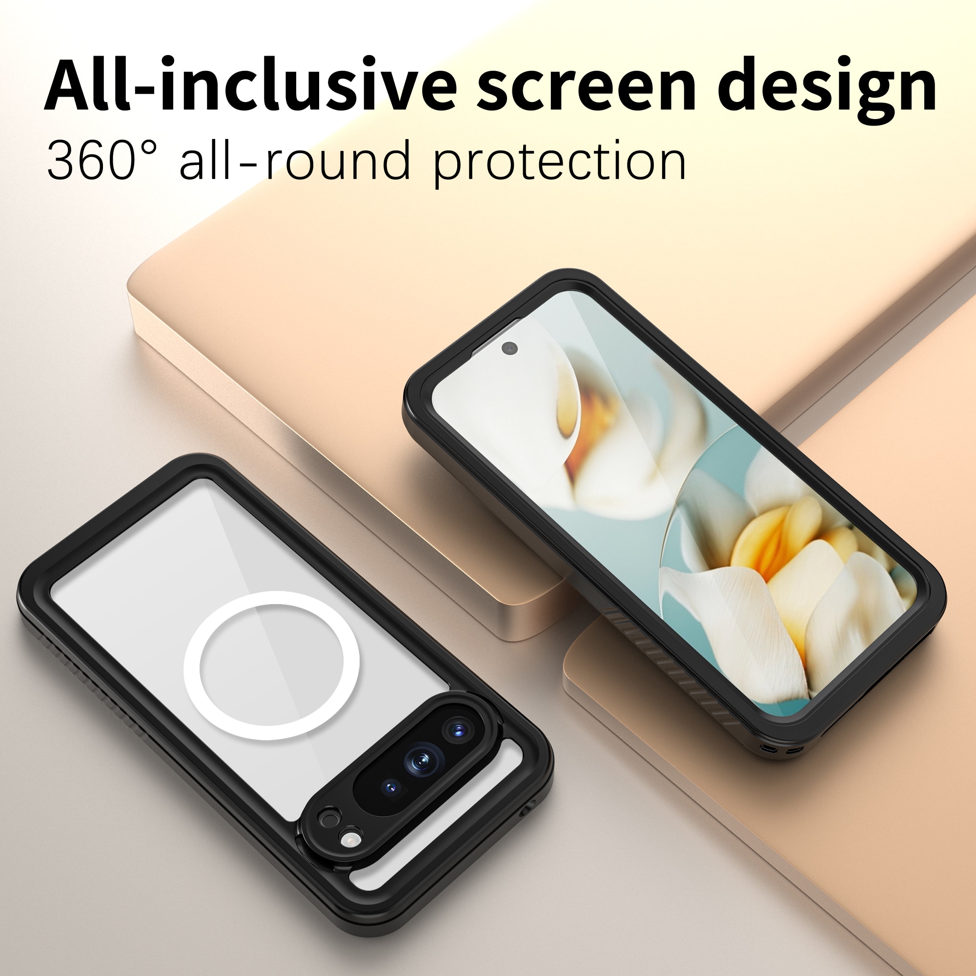 Google Pixel 10 Pro XL Waterproof Case Transparent
