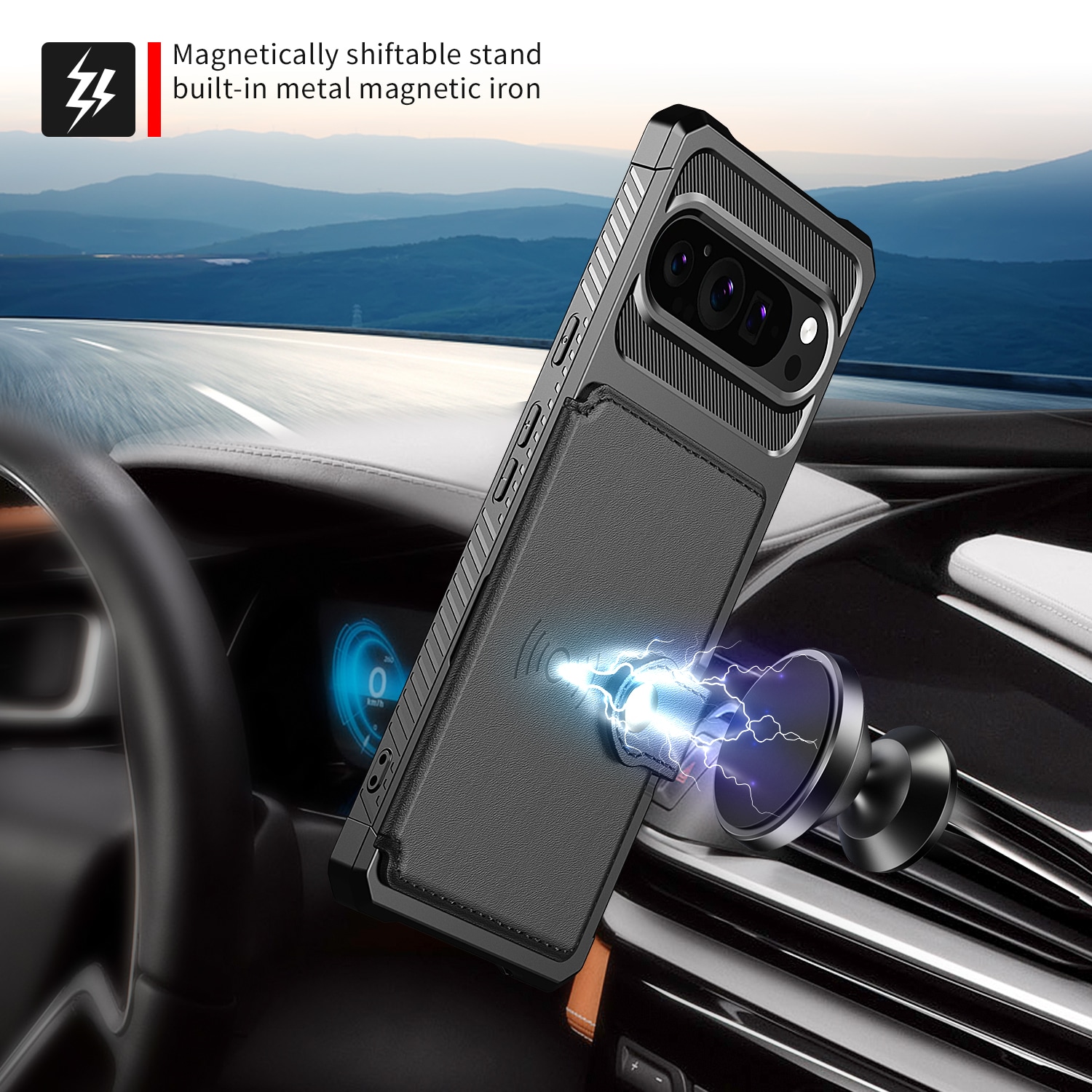 Google Pixel 10 Pro Tough Multi-slot Case Black