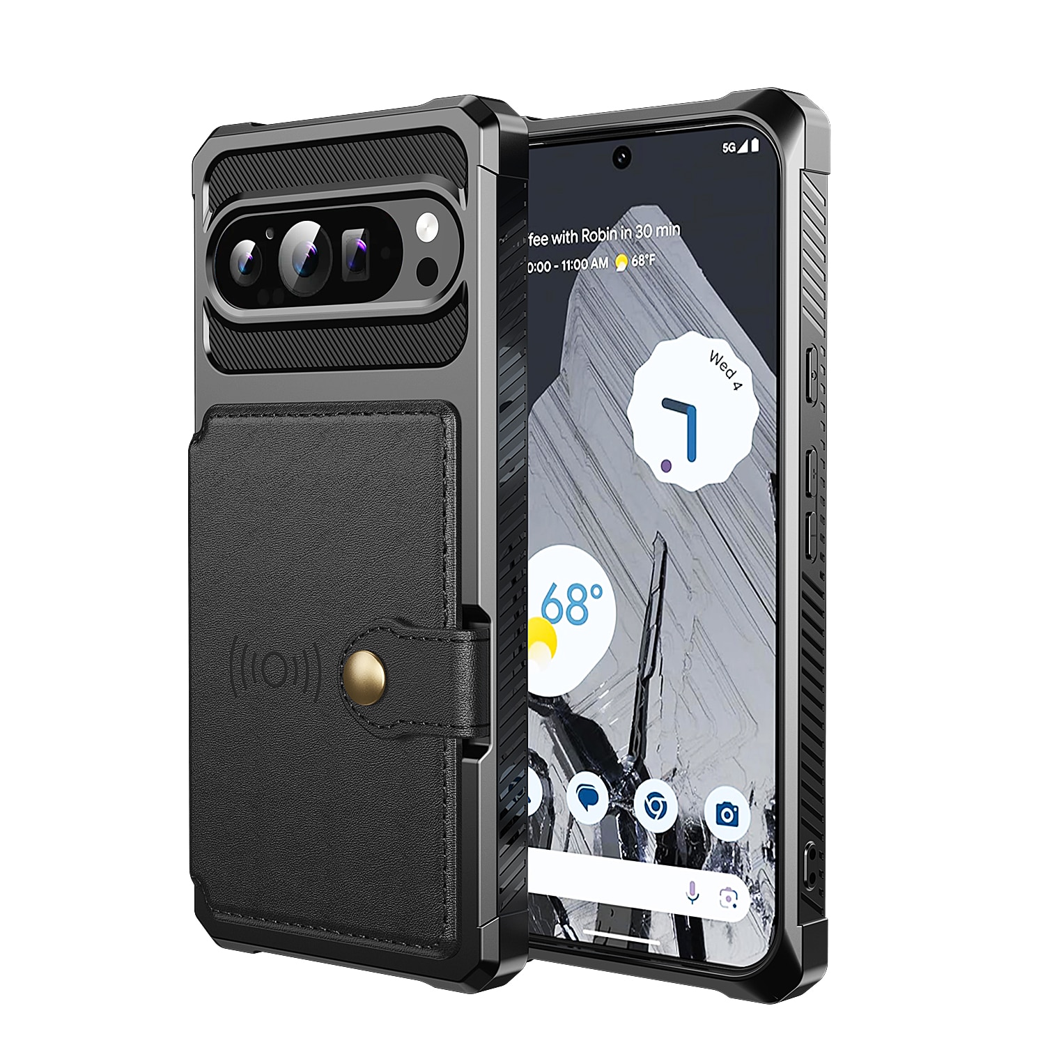Google Pixel 10 Pro XL Tough Multi-slot Case Black