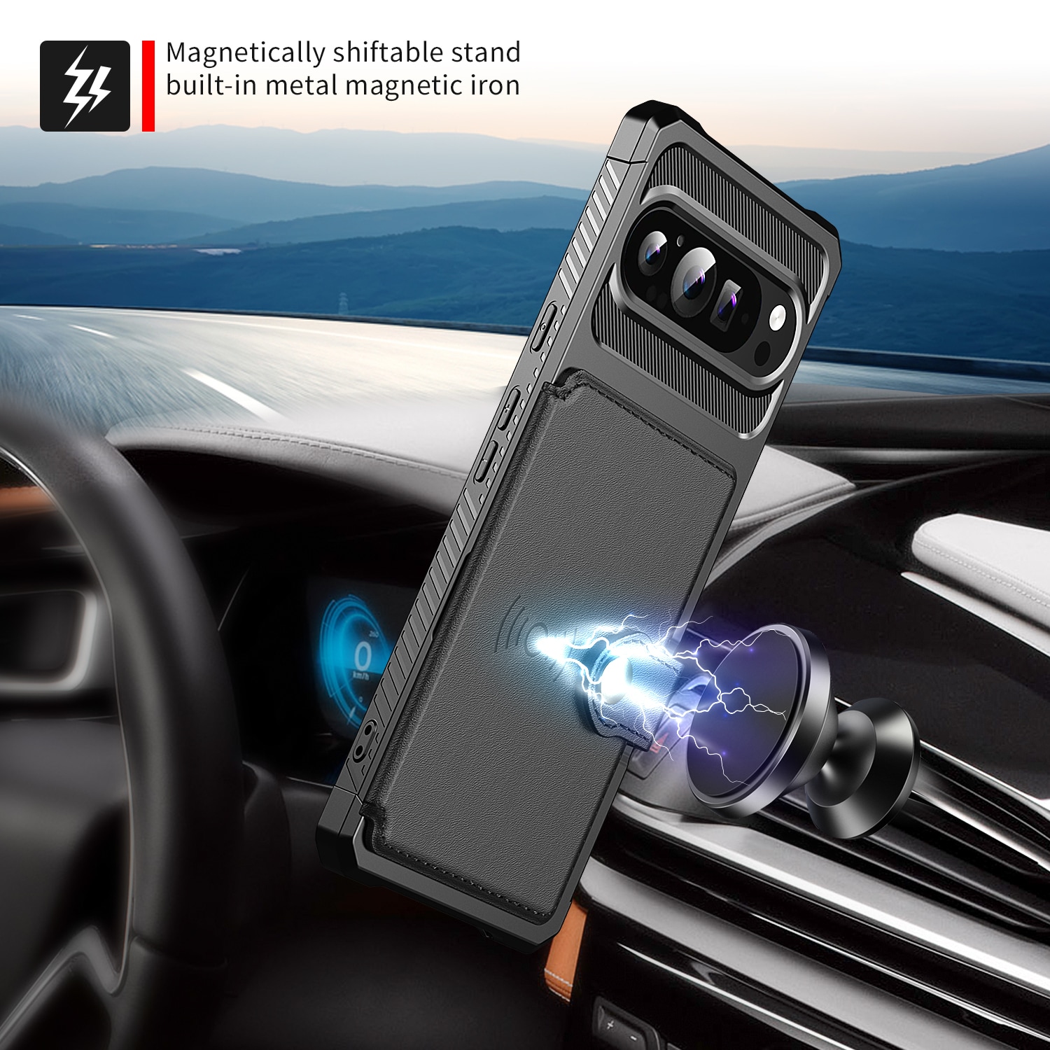 Google Pixel 10 Pro XL Tough Multi-slot Case Black