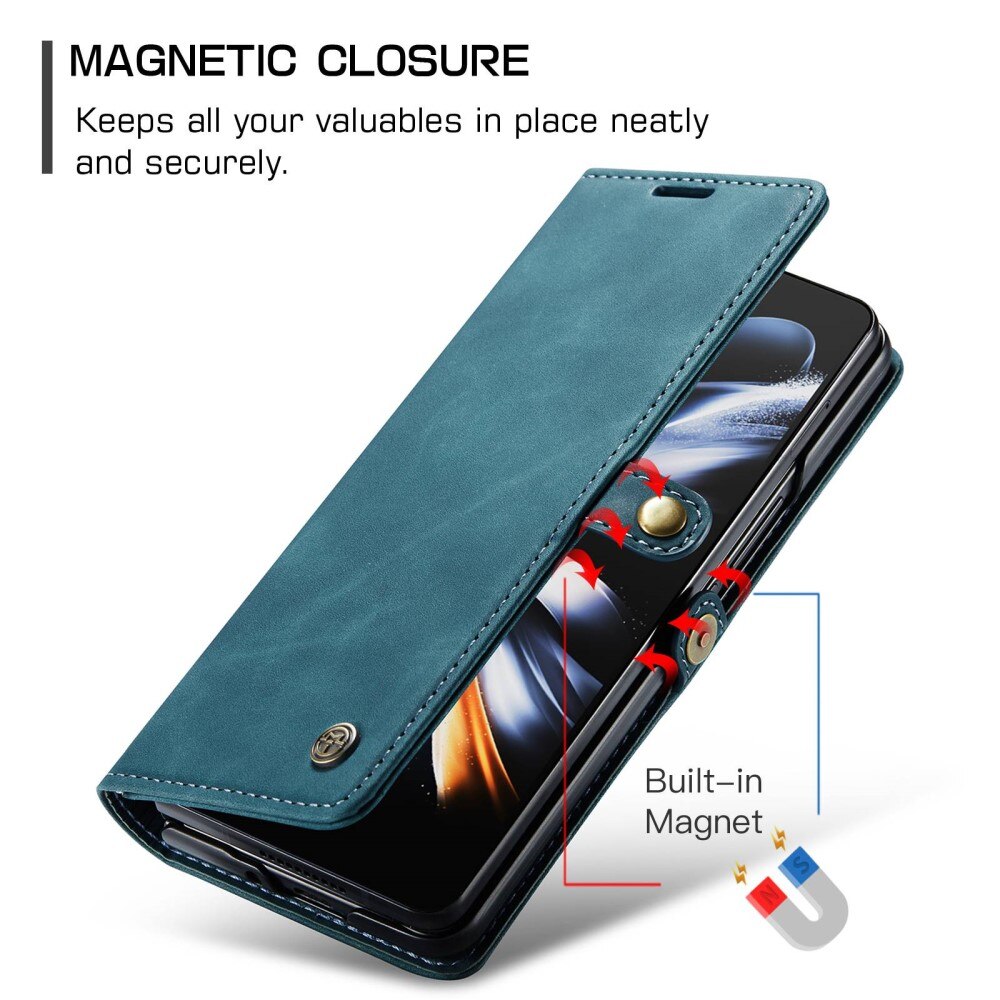 Samsung Galaxy Z Fold 4 Slim Wallet Case blue