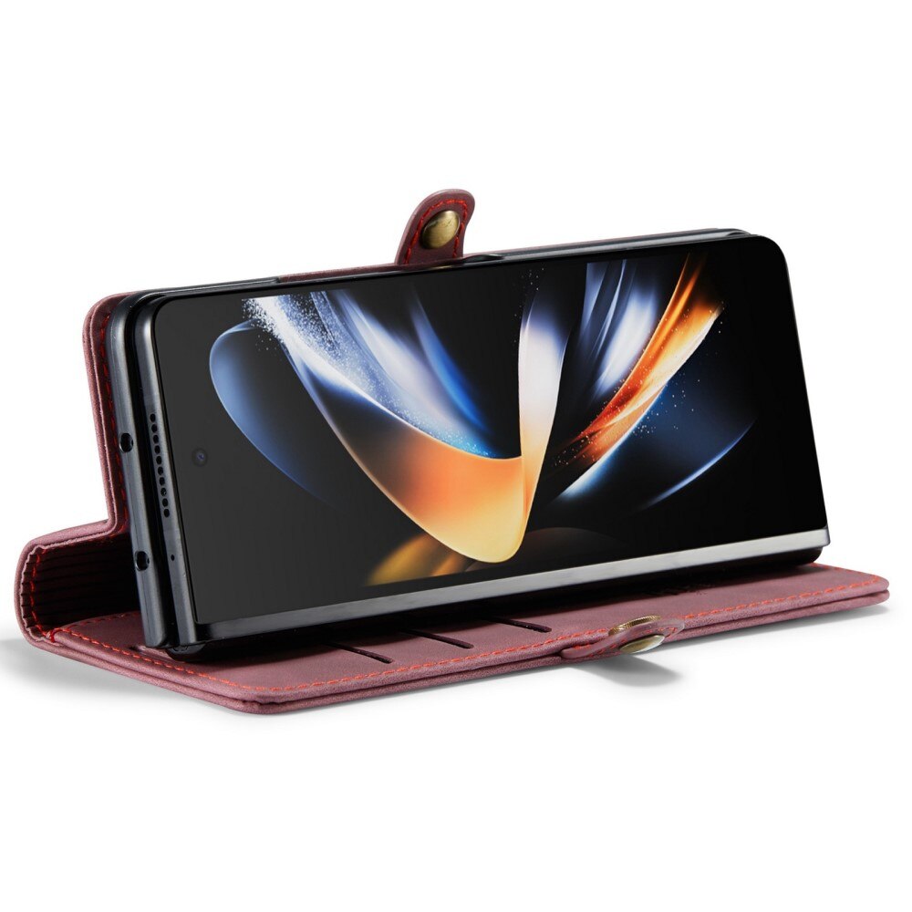 Samsung Galaxy Z Fold 4 Slim Wallet Case red