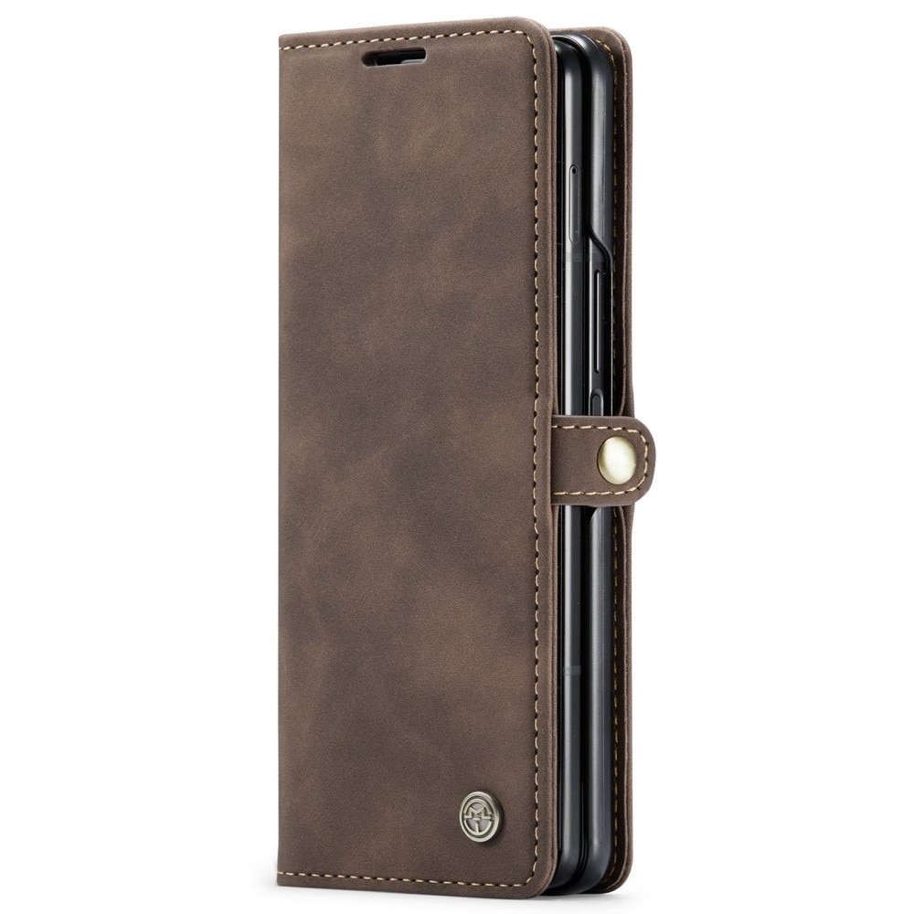 Samsung Galaxy Z Fold 4 Slim Wallet Case brown