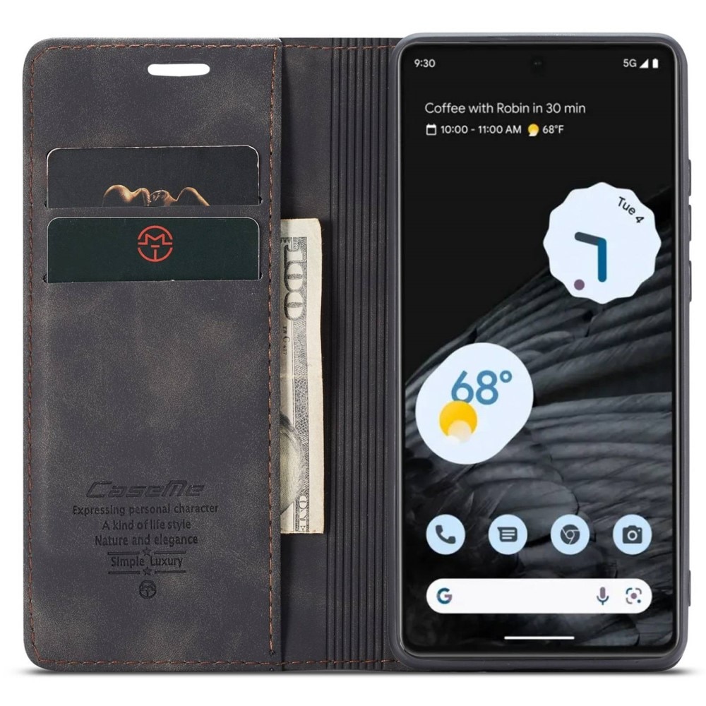 Google Pixel 7 Slim Wallet Case black