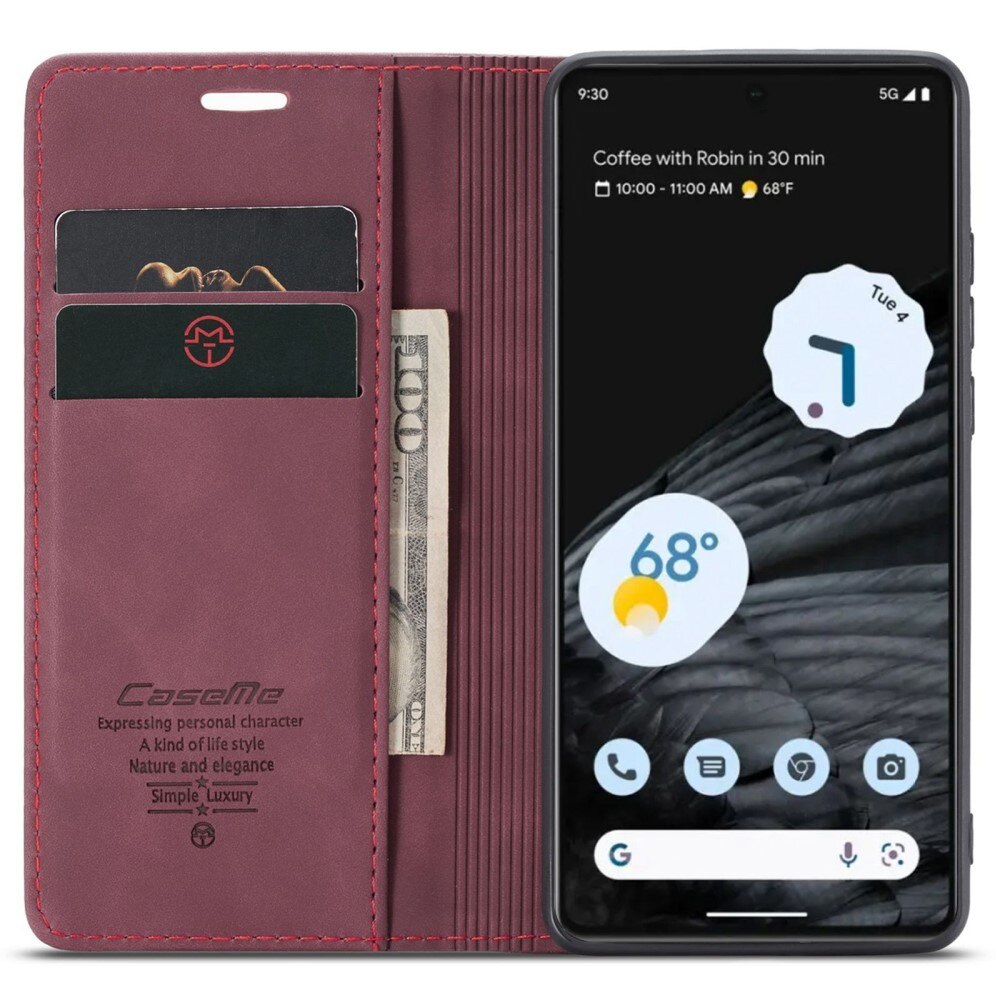 Google Pixel 7 Slim Wallet Case Red
