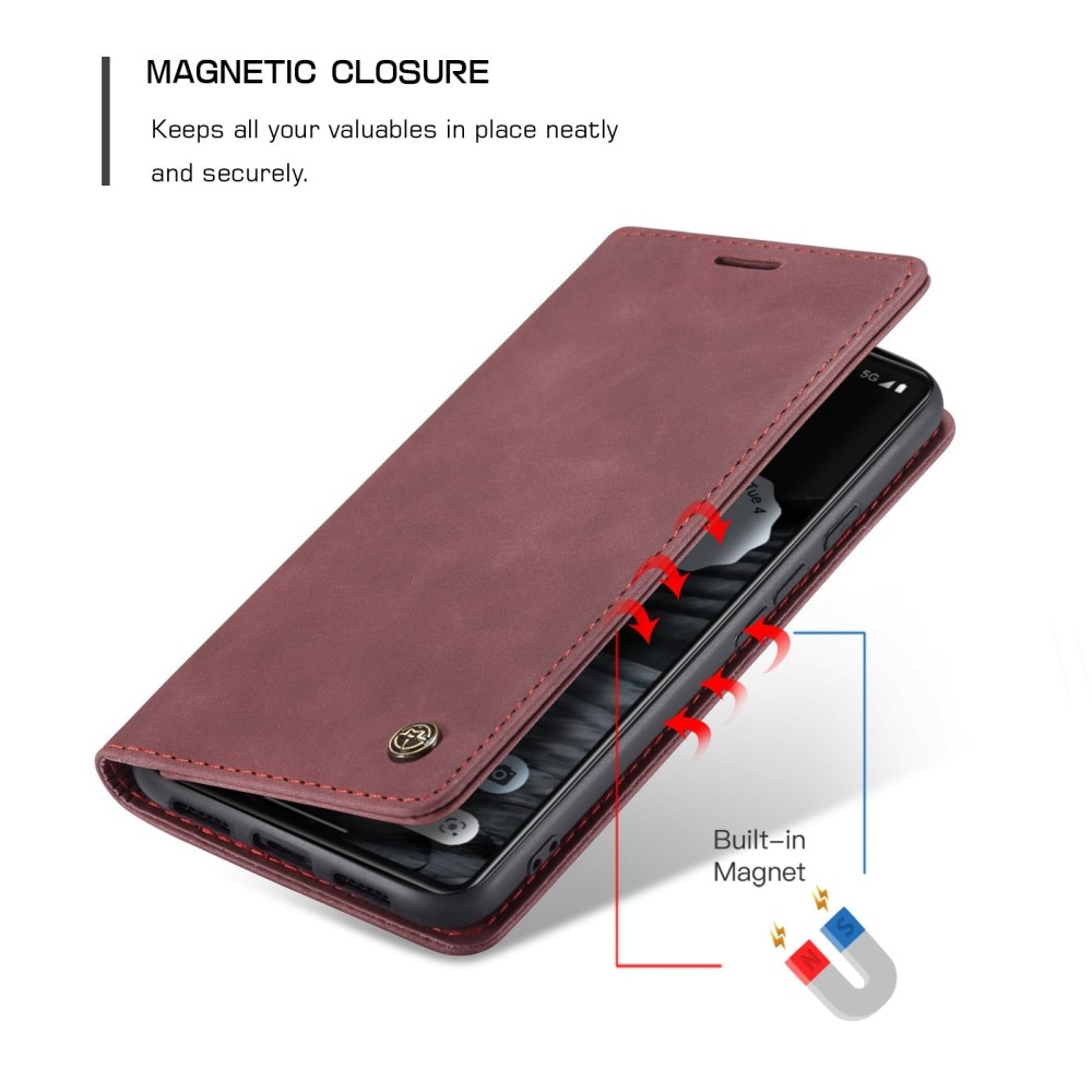Google Pixel 7 Slim Wallet Case red
