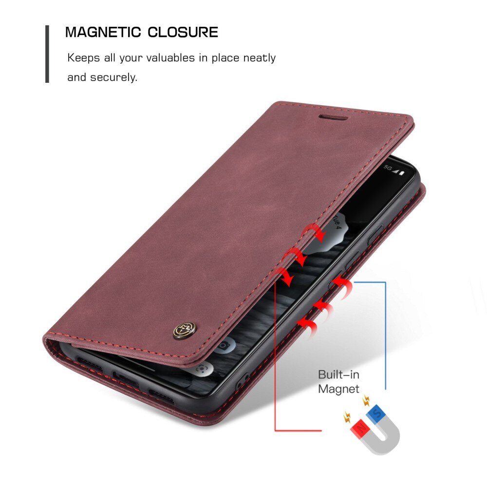Google Pixel 7 Slim Wallet Case Red