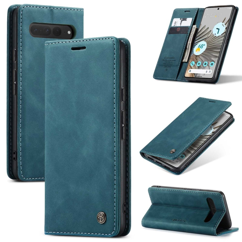 Google Pixel 7 Pro Slim Wallet Case blue