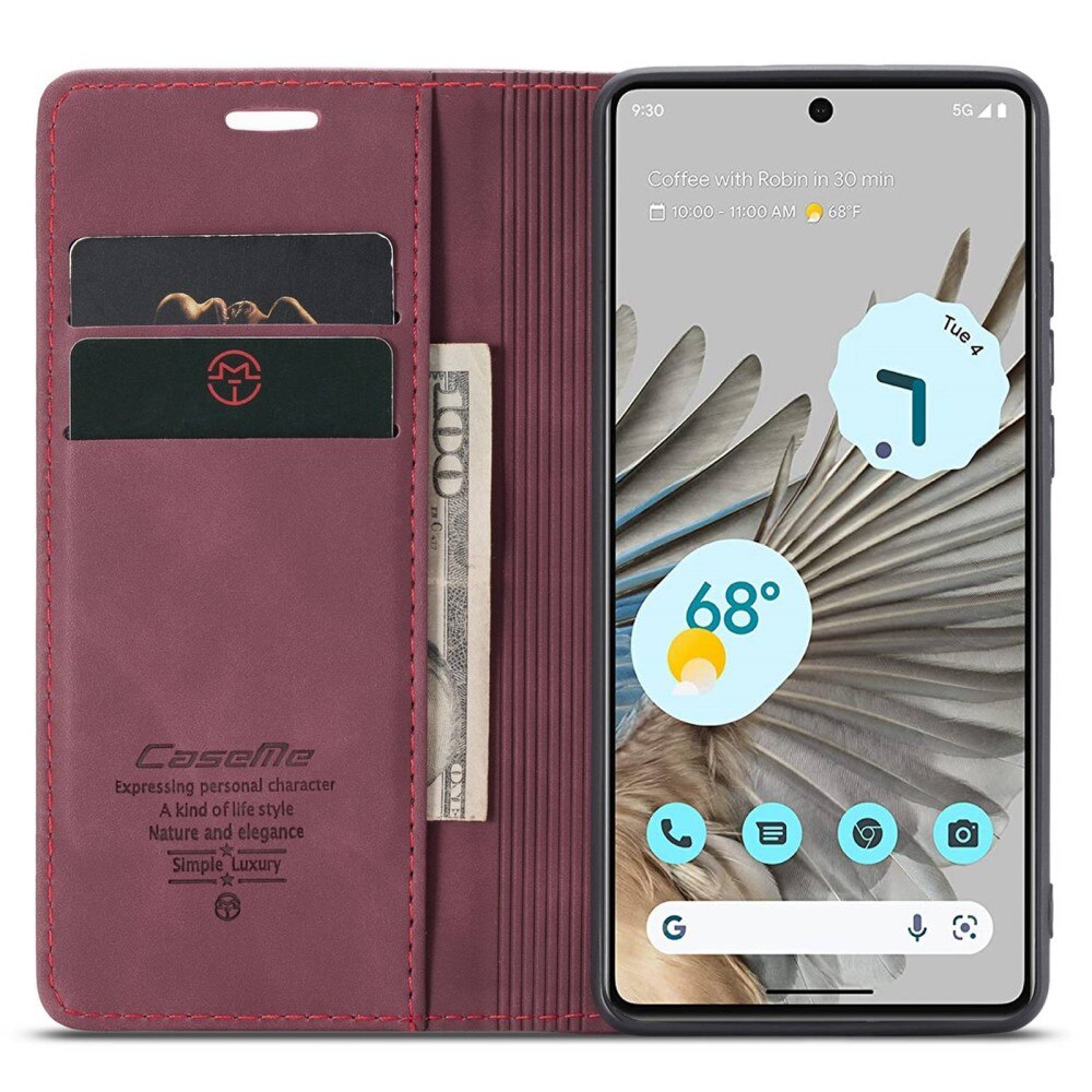 Google Pixel 7 Pro Slim Wallet Case Red