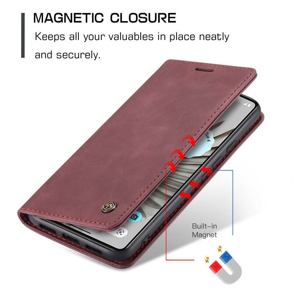 Google Pixel 7 Pro Slim Wallet Case Red