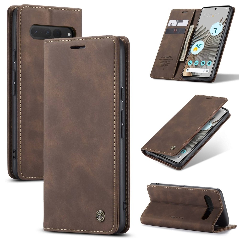 Google Pixel 7 Pro Slim Wallet Case brown