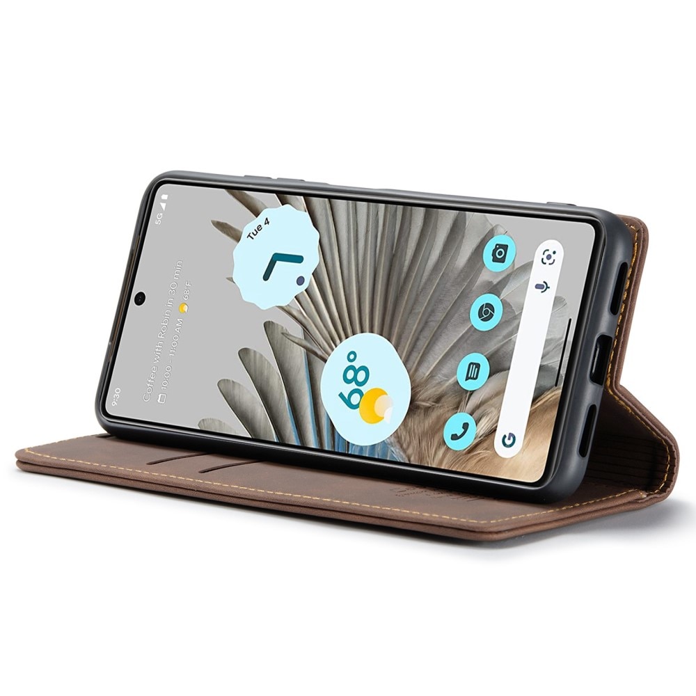 Google Pixel 7 Pro Slim Wallet Case brown