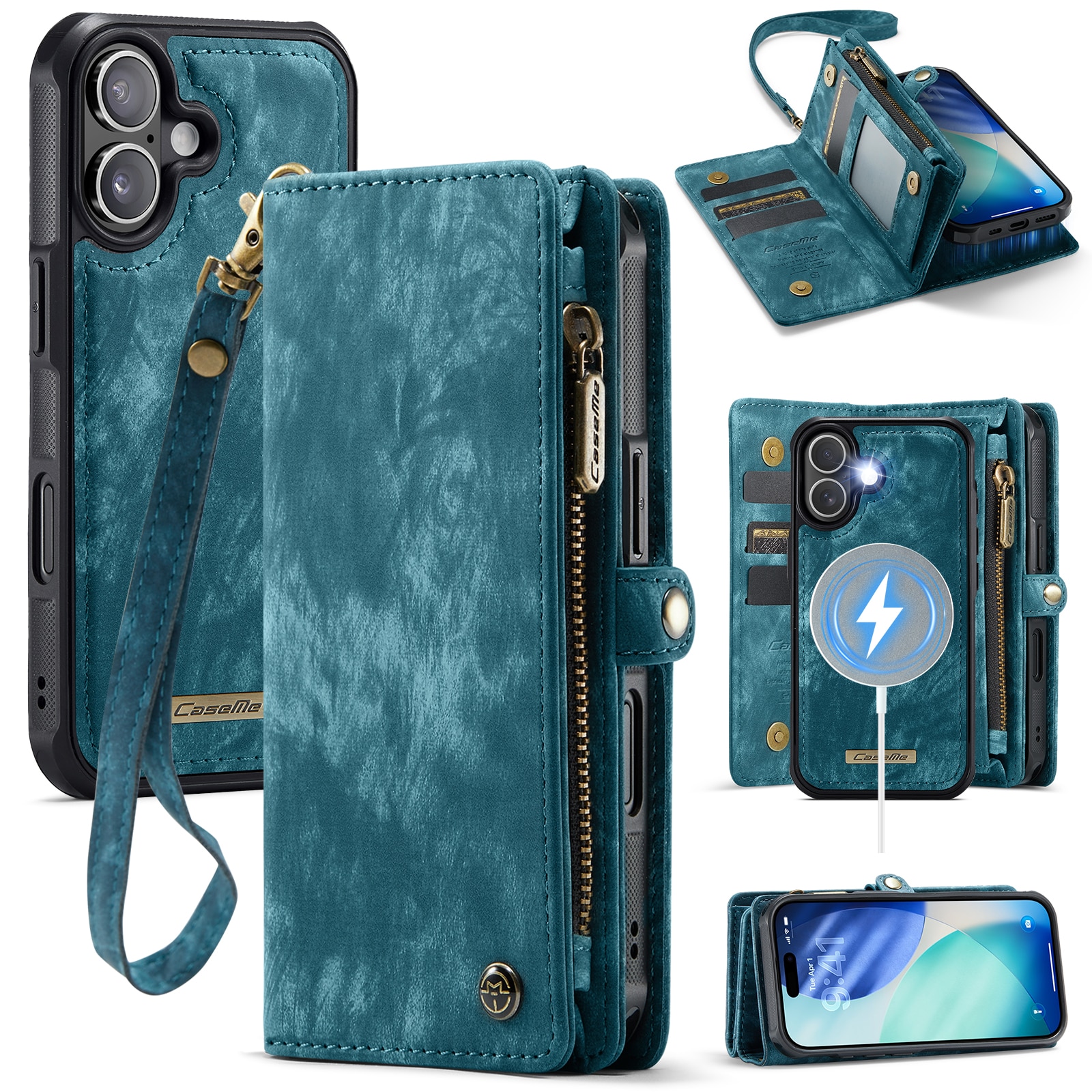 iPhone 17 Multi-slot Wallet Case Blue