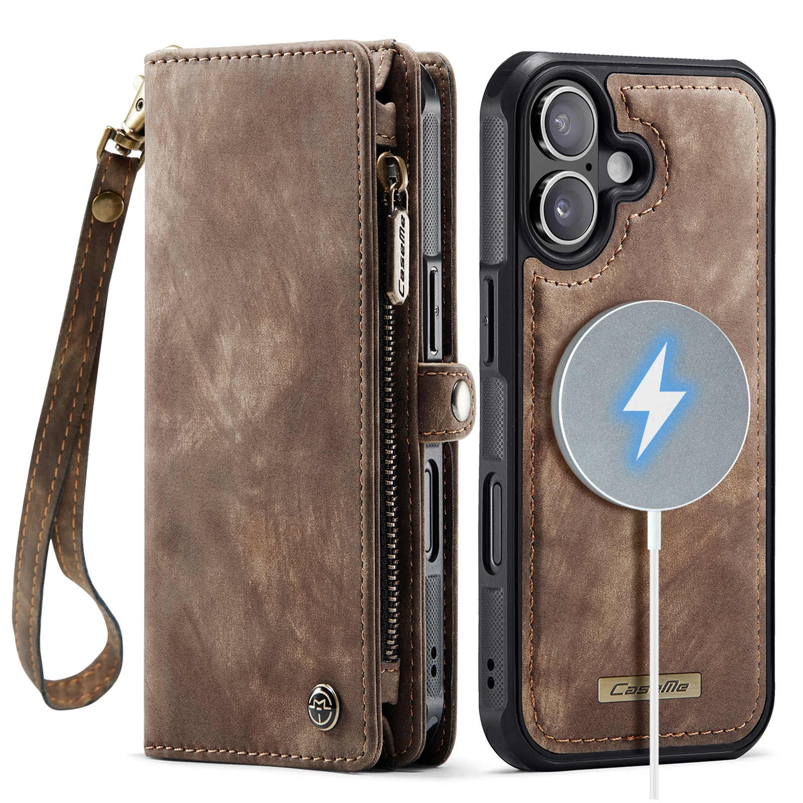 iPhone 17 Multi-slot Wallet Case Brown