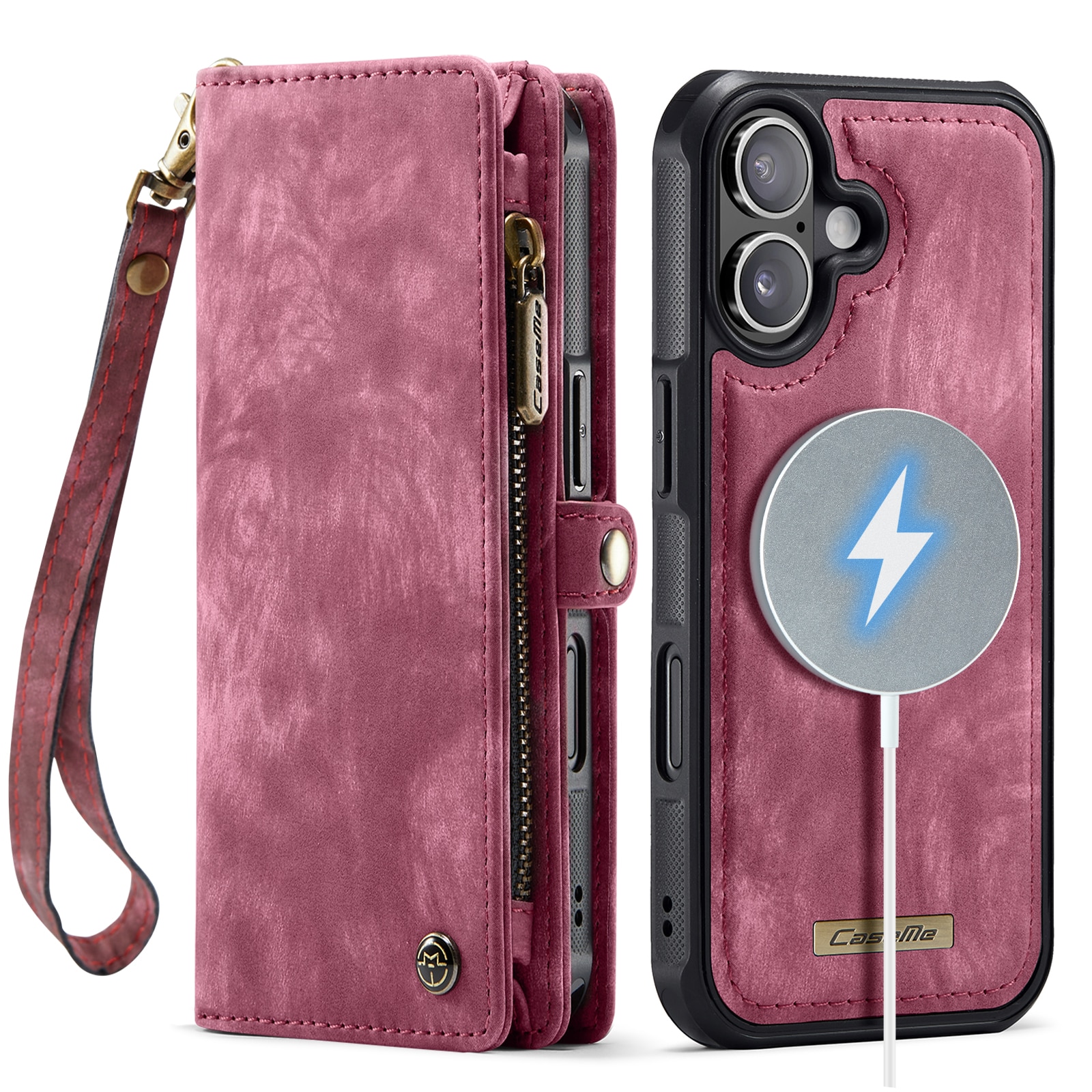 iPhone 17 Multi-slot Wallet Case Red