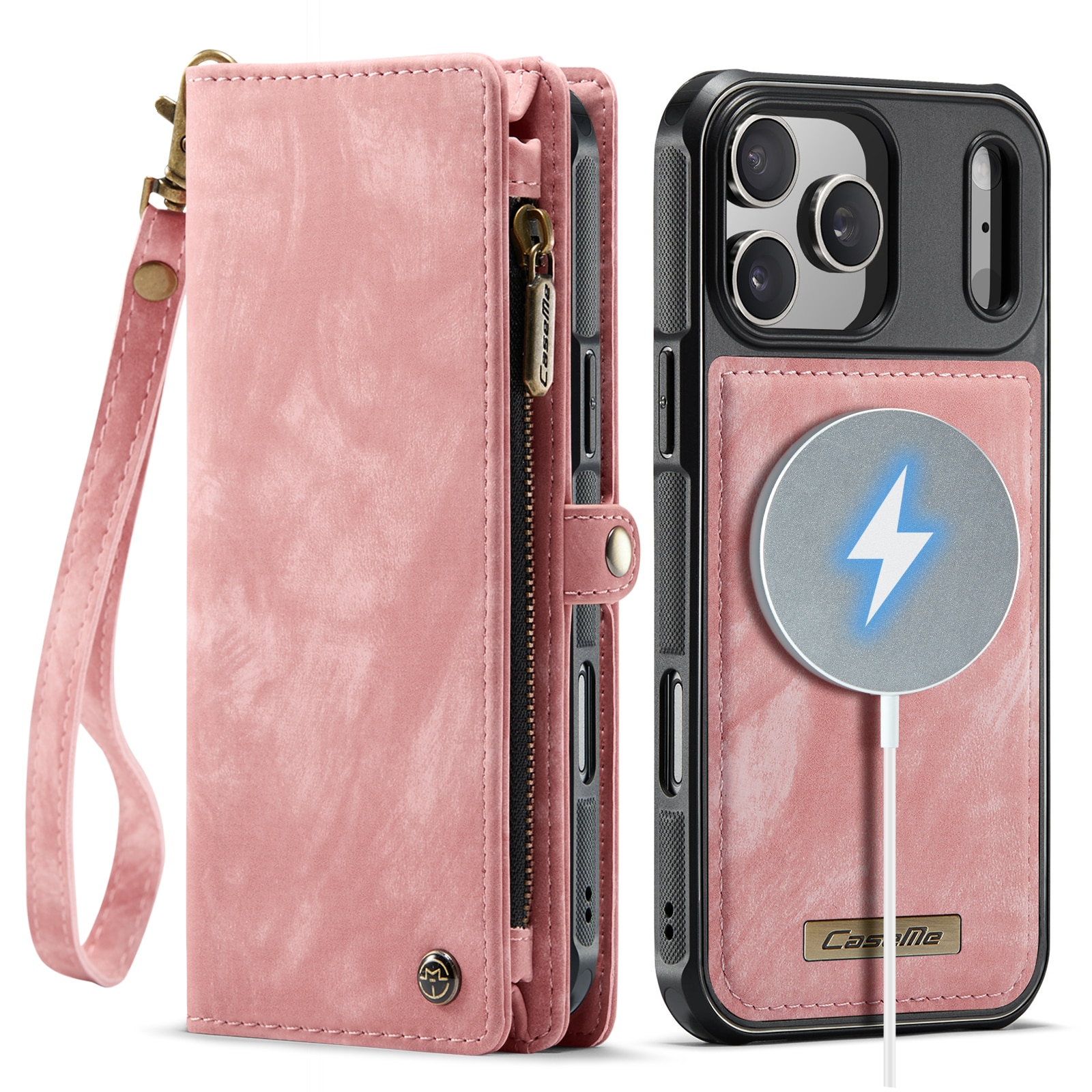 iPhone 17 Pro Max Multi-slot Wallet Case Pink