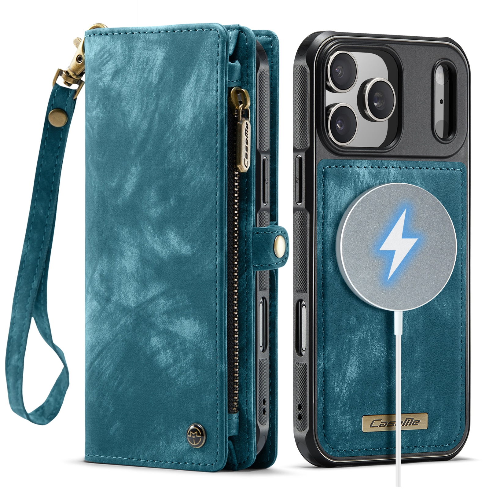iPhone 17 Pro Max Multi-slot Wallet Case Blue