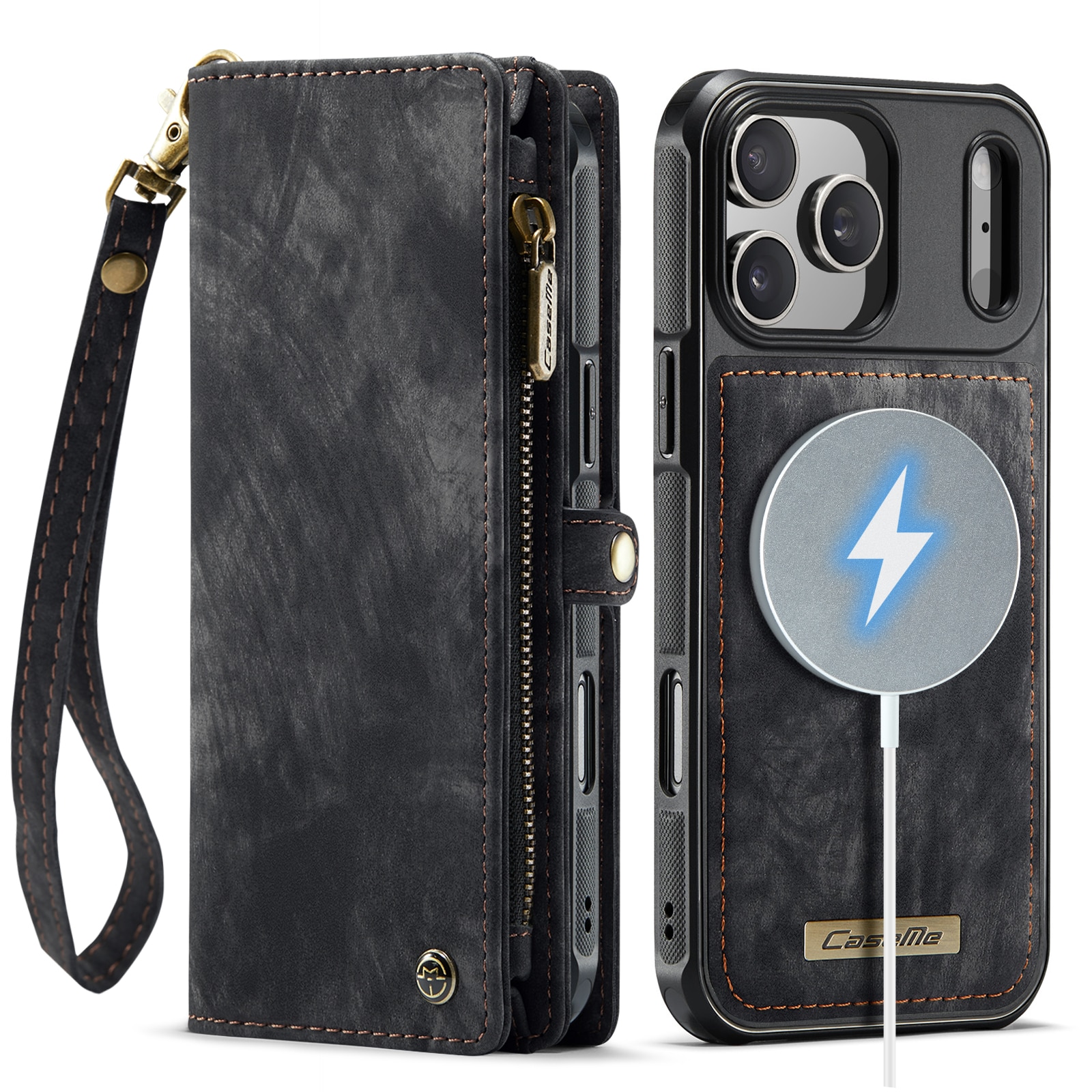 iPhone 17 Pro Multi-slot Wallet Case Grey
