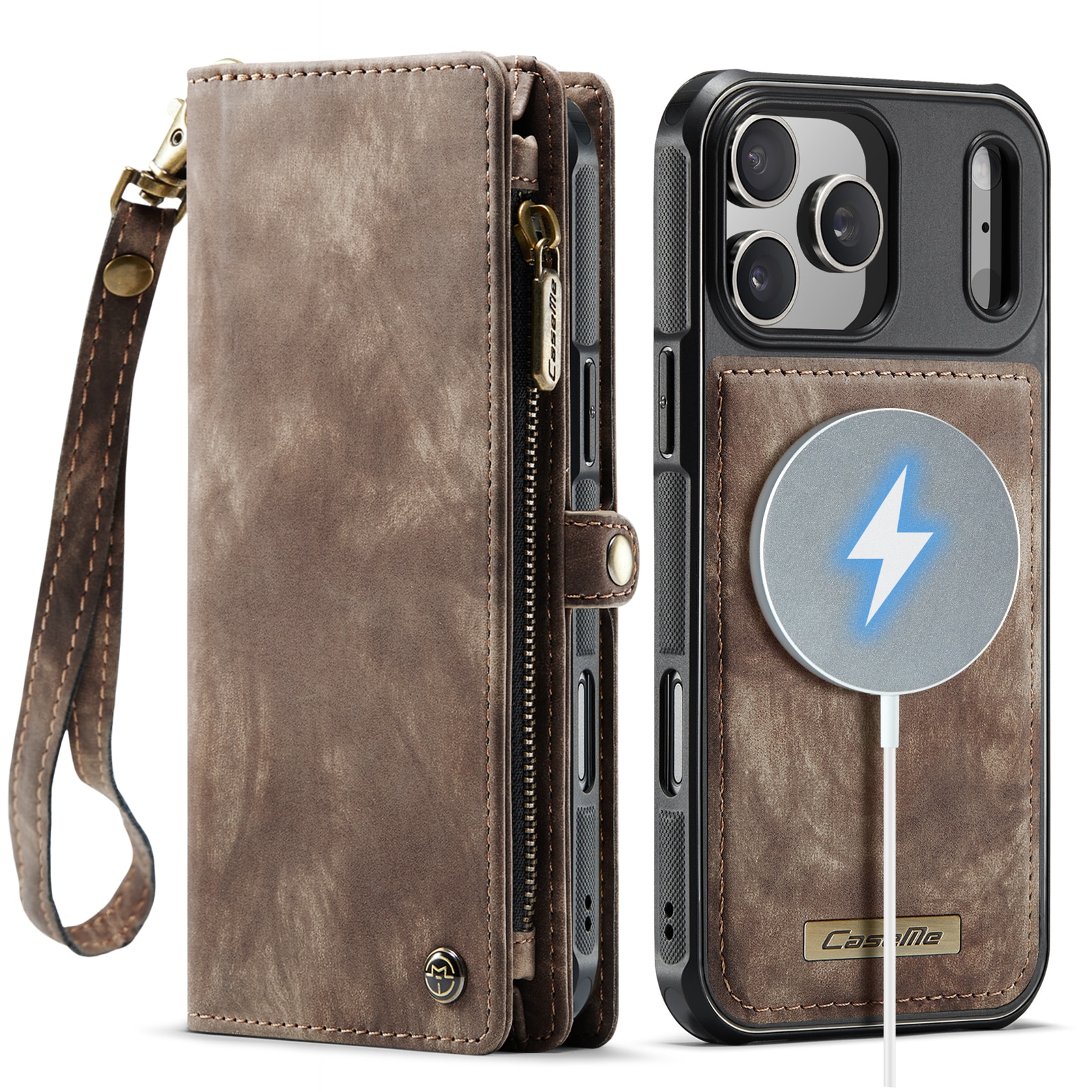 iPhone 17 Pro Multi-slot Wallet Case Brown