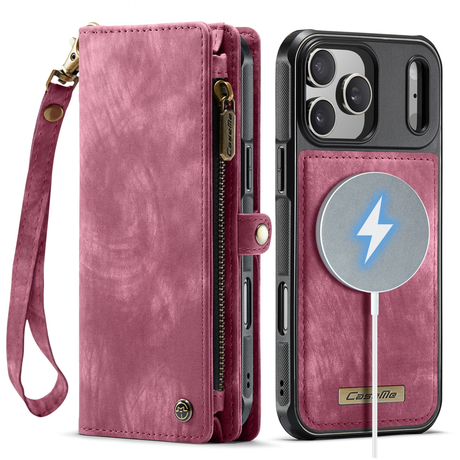 iPhone 17 Pro Multi-slot Wallet Case Red