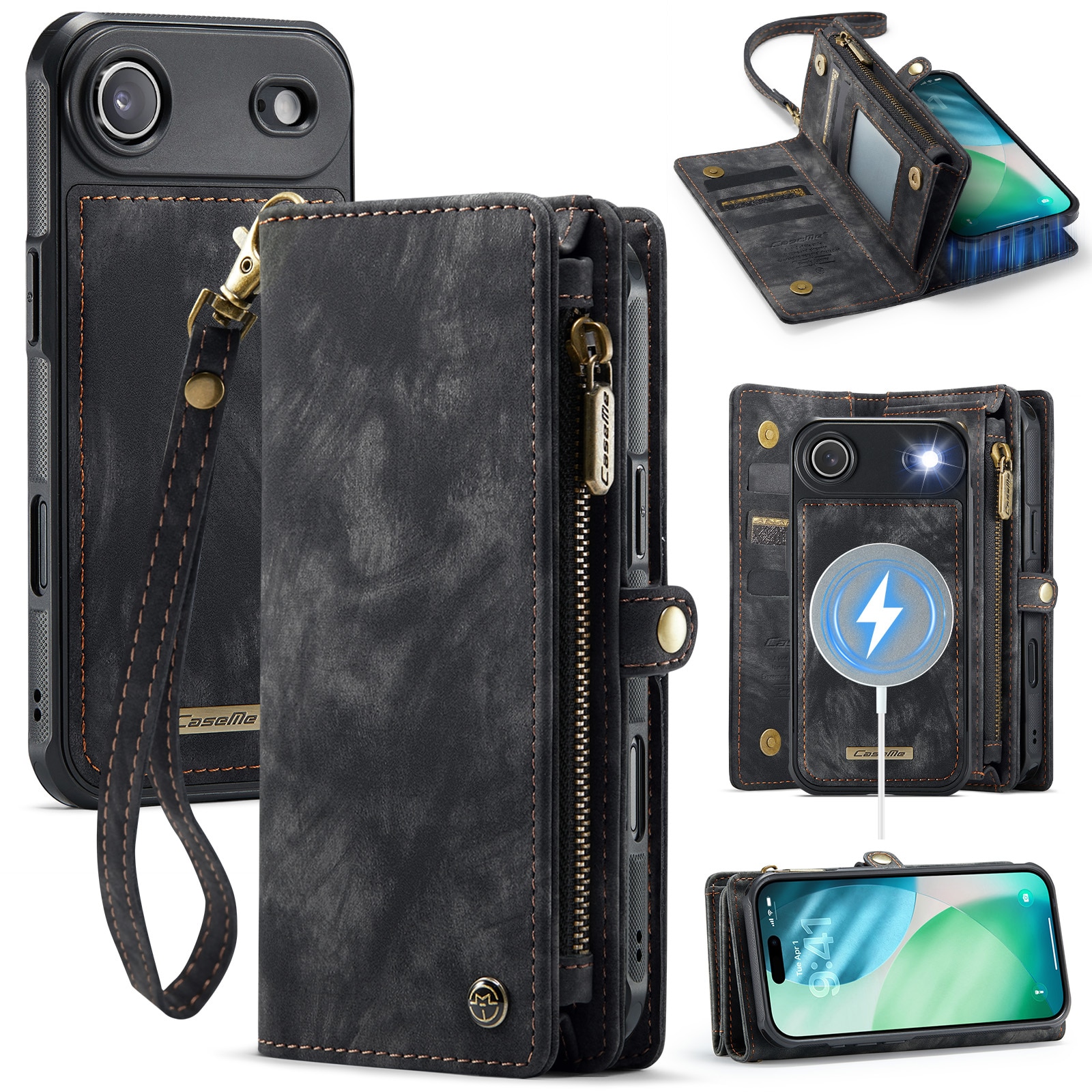 iPhone Air Multi-slot Wallet Case Grey