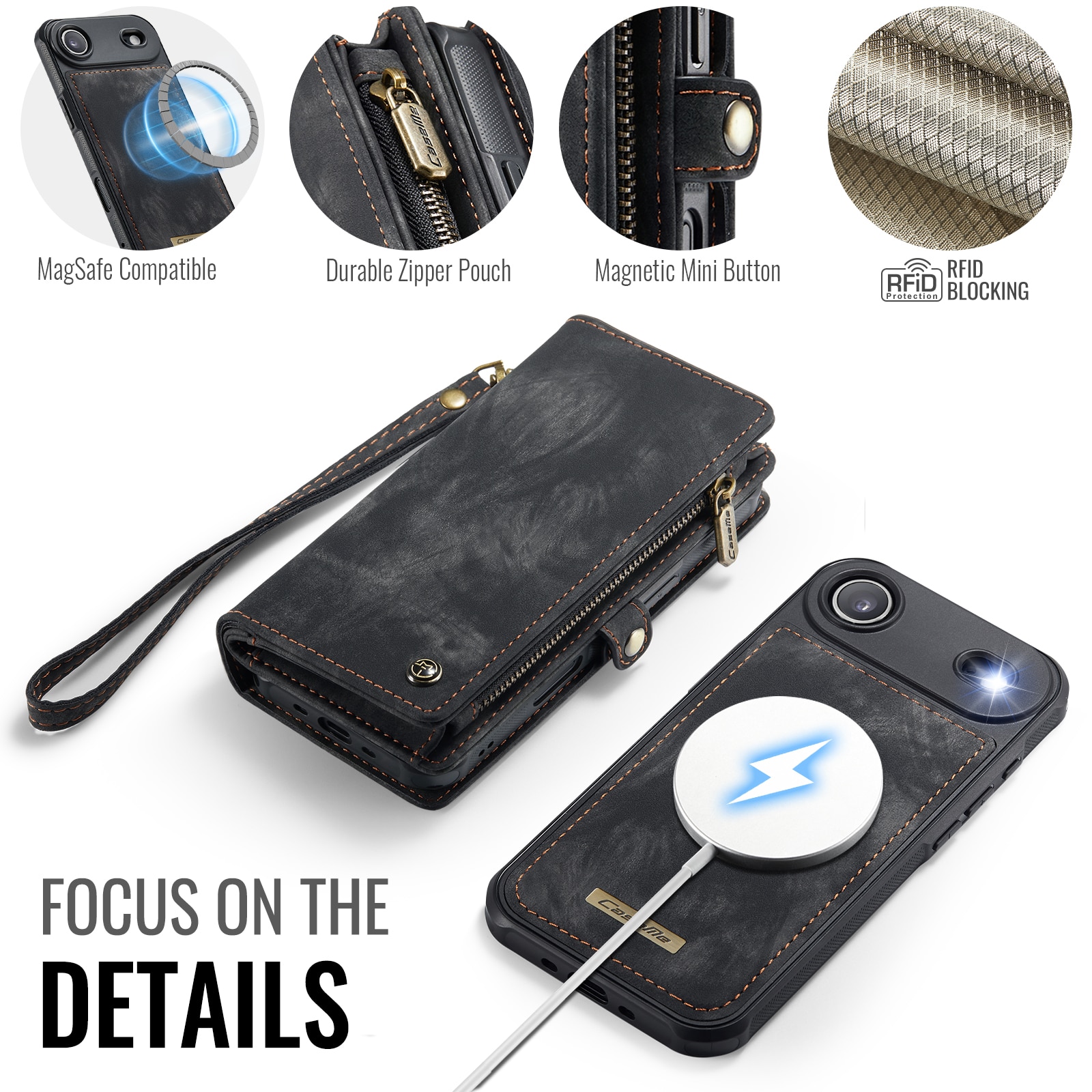 iPhone Air Multi-slot Wallet Case Grey