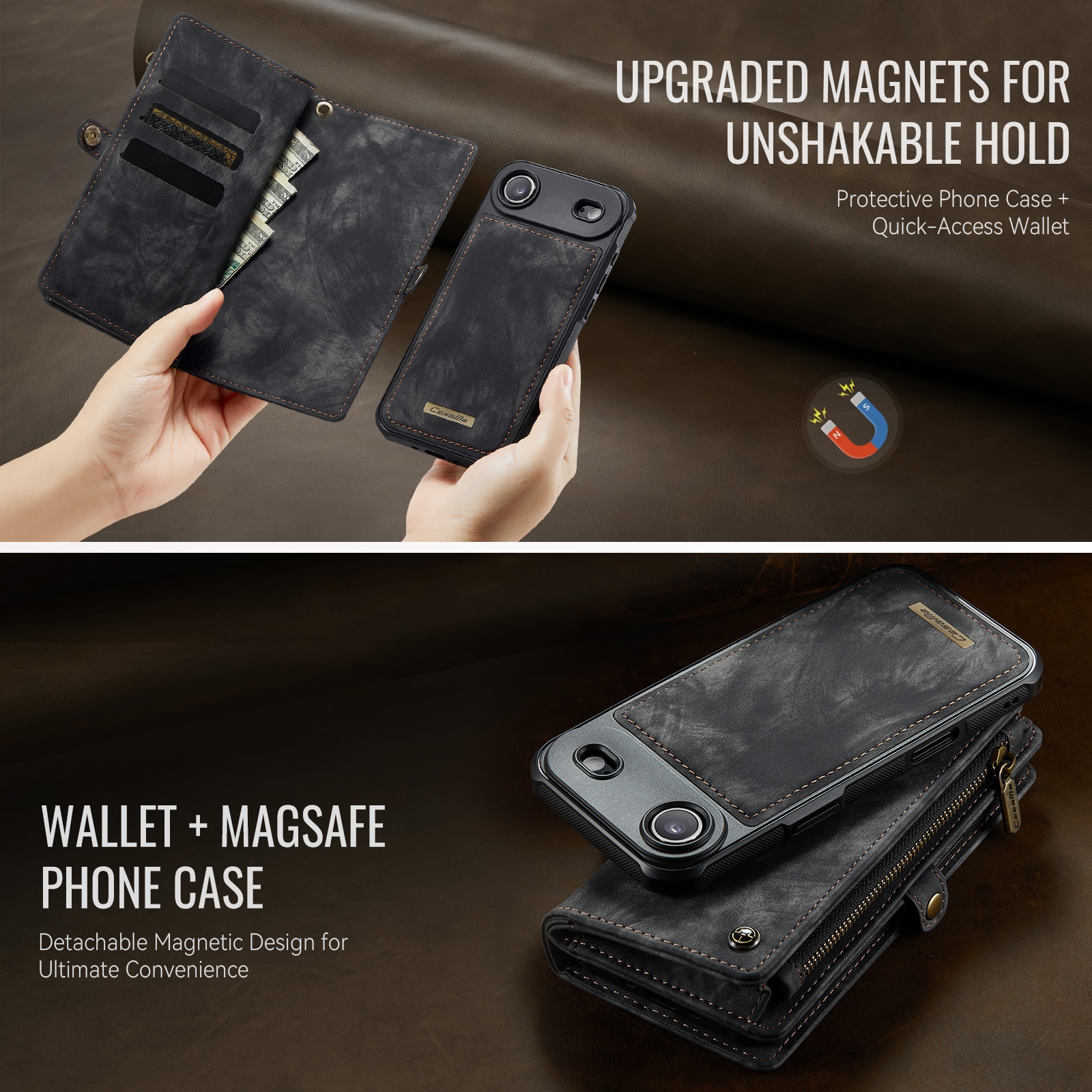 iPhone Air Multi-slot Wallet Case Grey