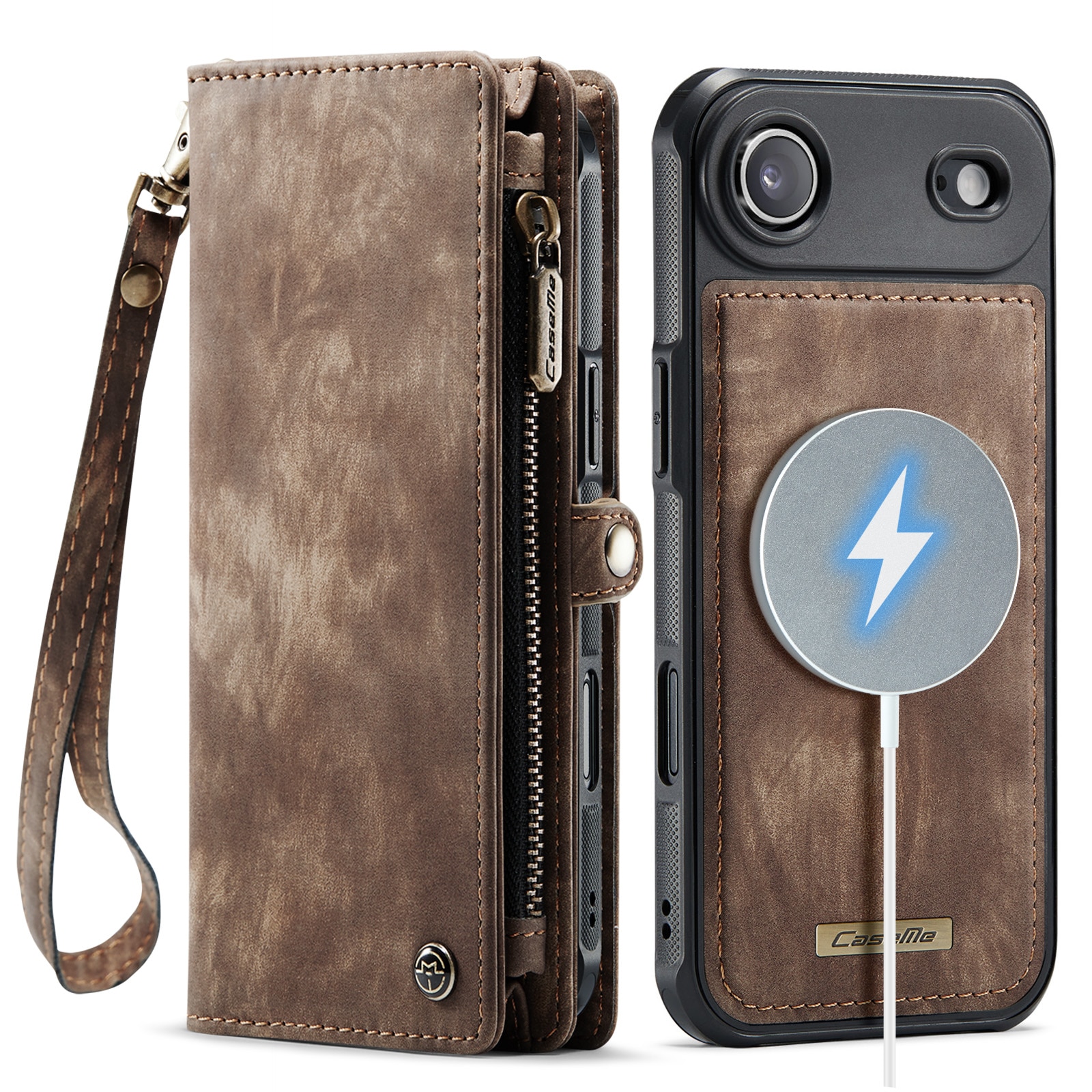 iPhone Air Multi-slot Wallet Case Brown