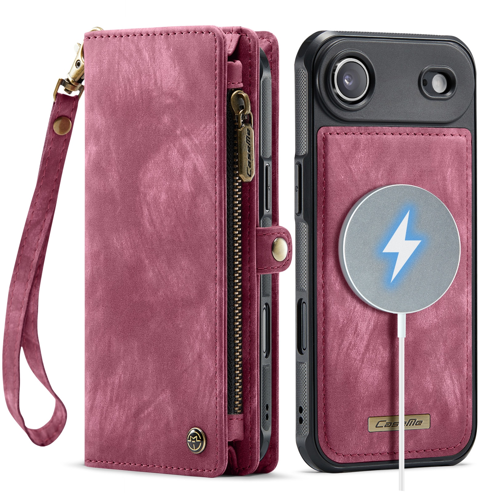 iPhone Air Multi-slot Wallet Case Red