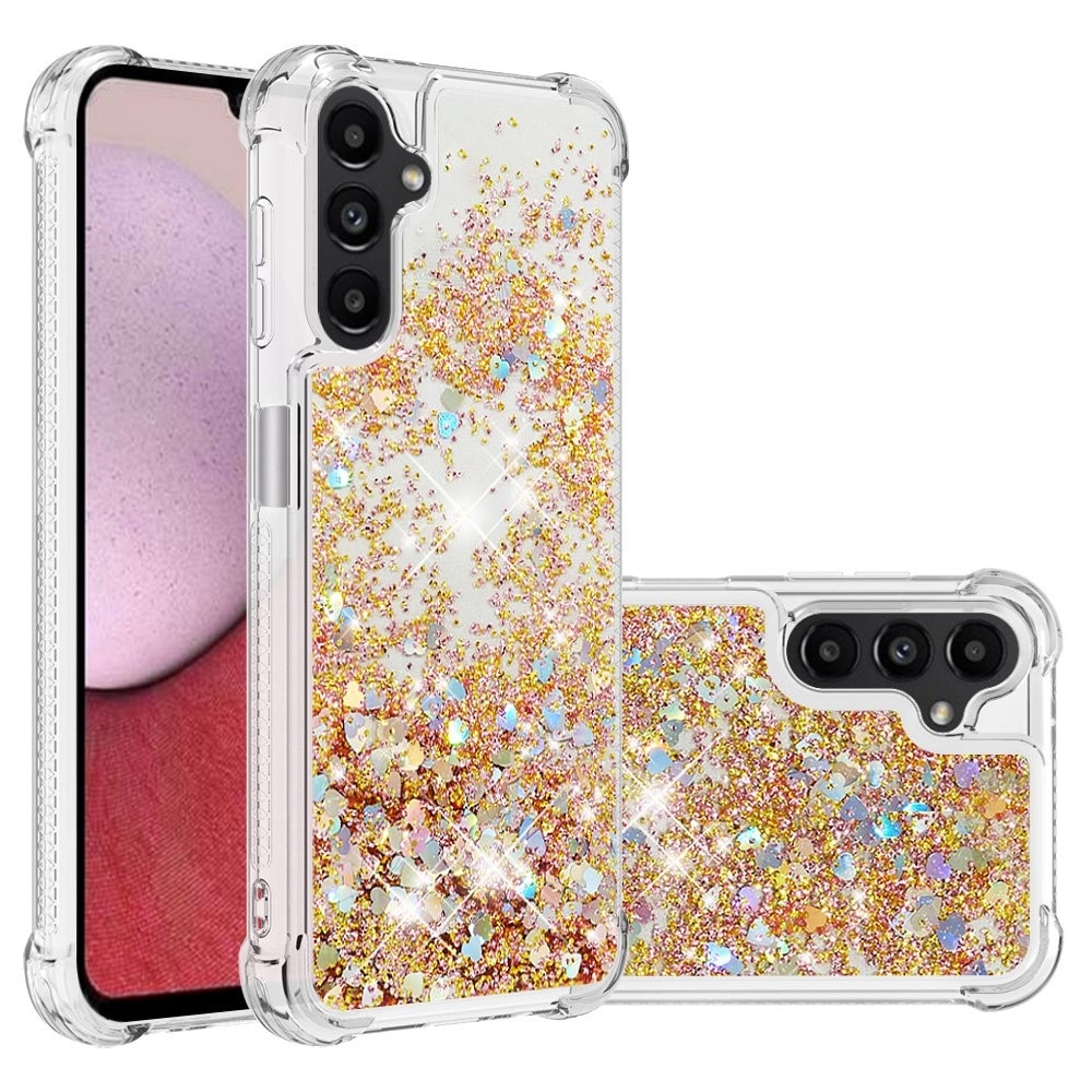 Samsung Galaxy A14 Glitter Powder TPU Cover Gold