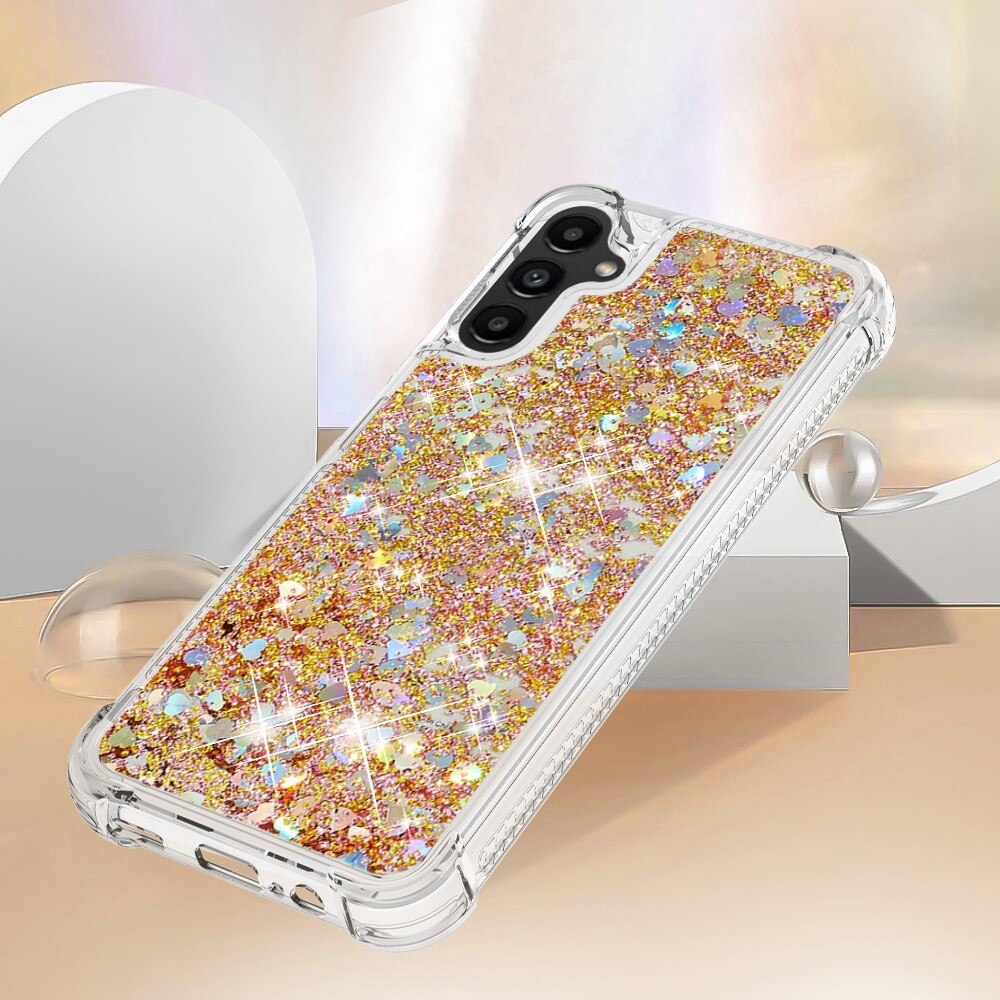 Samsung Galaxy A14 Glitter Powder TPU Cover Gold