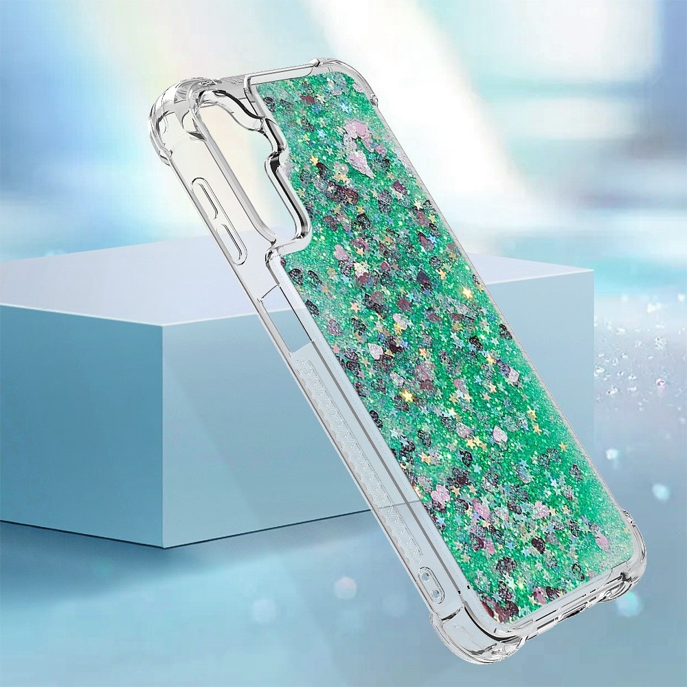 Samsung Galaxy A14 Glitter Powder TPU Cover Green