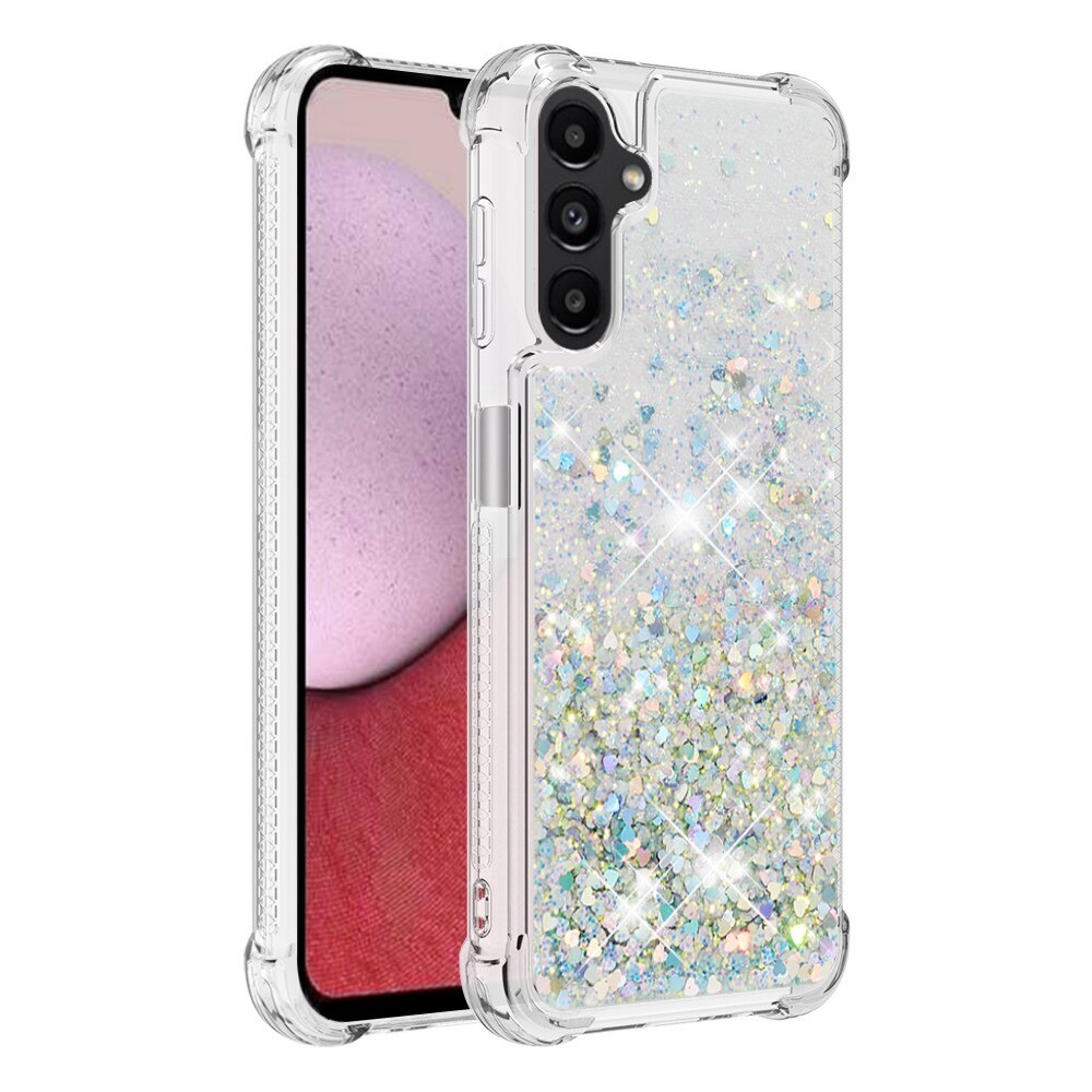 Samsung Galaxy A14 Glitter Powder TPU Cover Silver