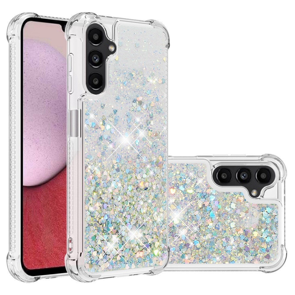 Samsung Galaxy A14 Glitter Powder TPU Cover Silver