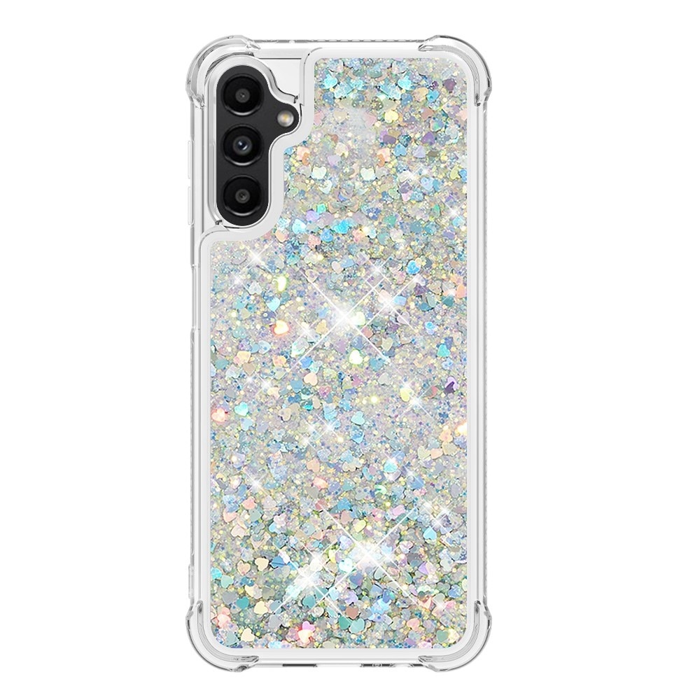 Samsung Galaxy A14 Glitter Powder TPU Cover Silver
